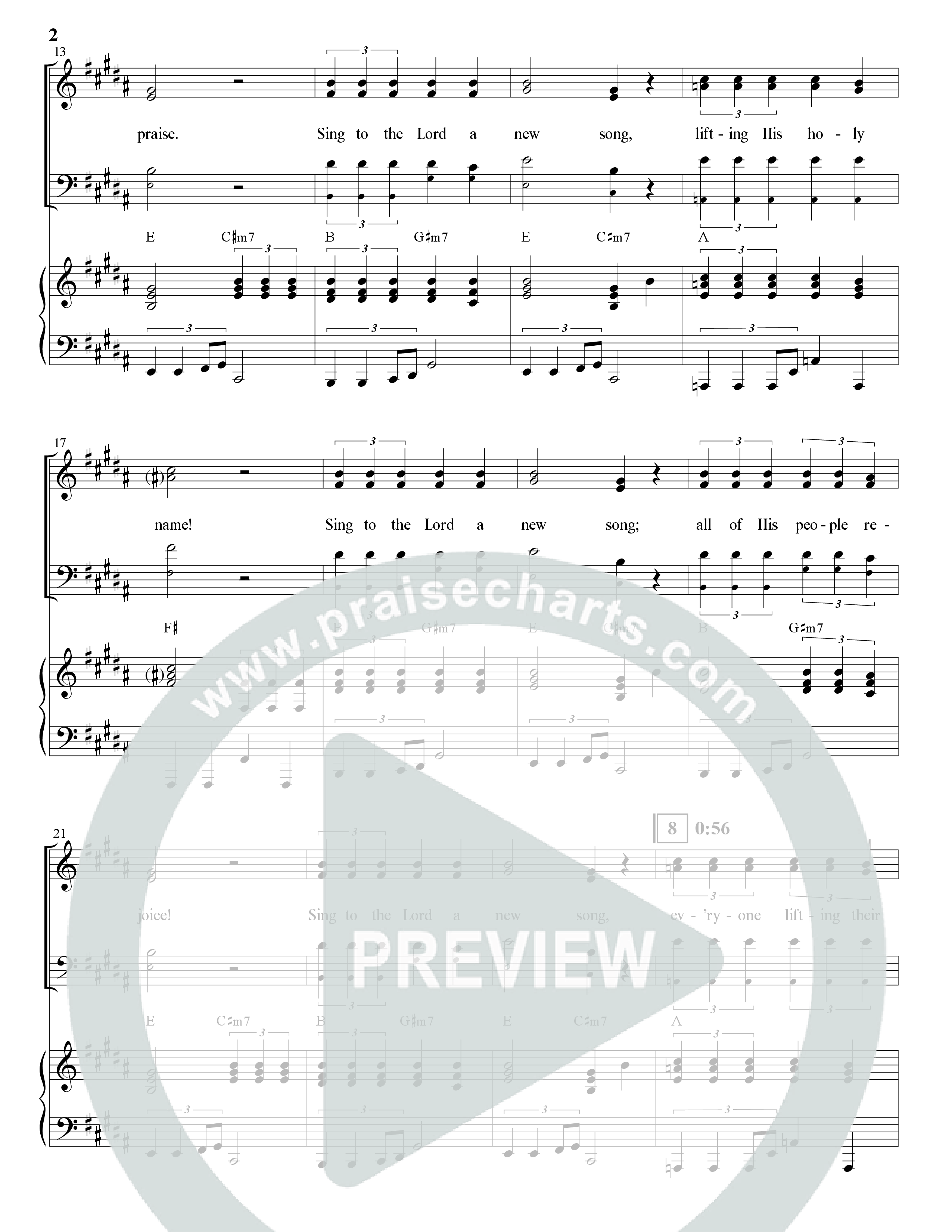 Sing (Choral Anthem SATB) Anthem (SATB/Piano) (The Brooklyn Tabernacle Choir / Arr. Carol Cymbala)