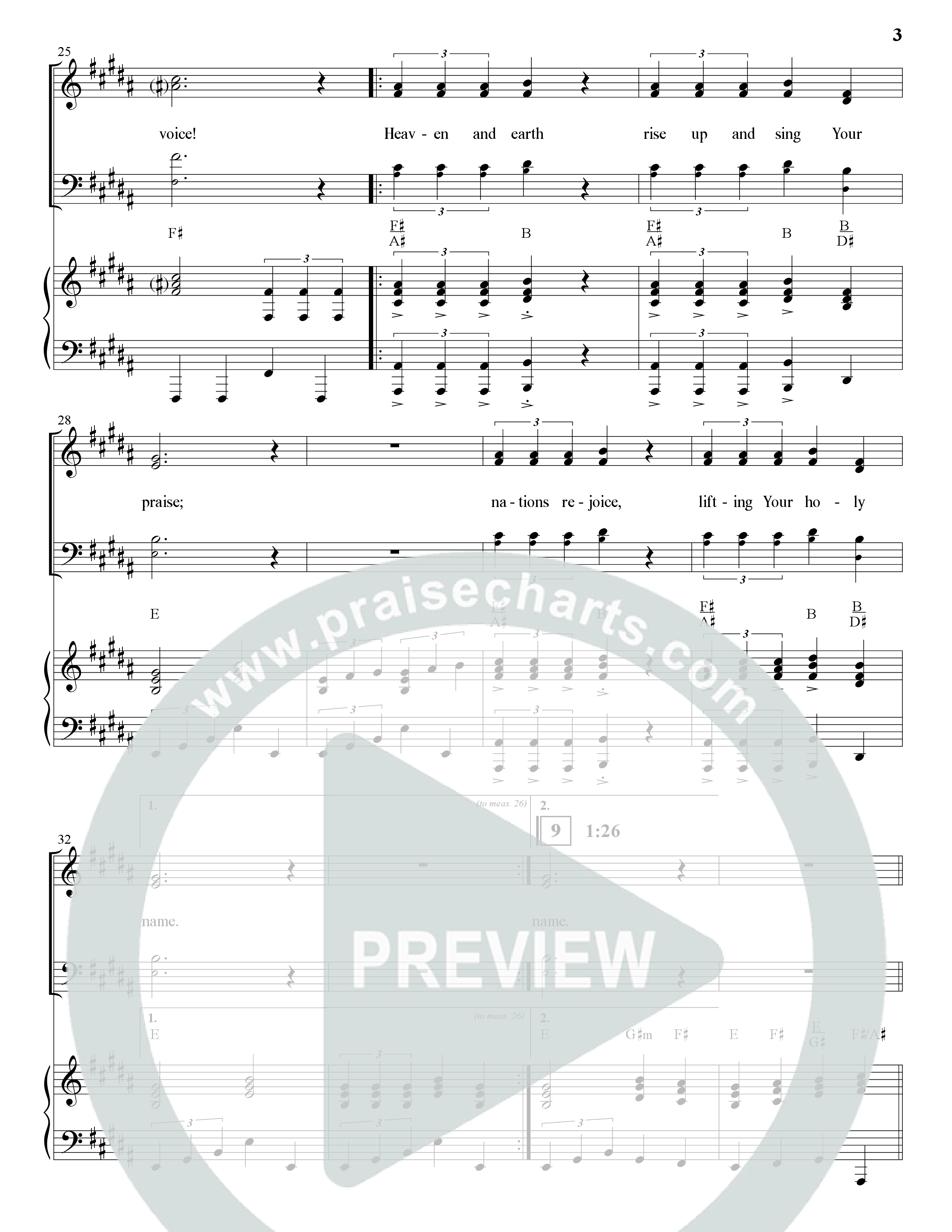 Sing (Choral Anthem SATB) Anthem (SATB/Piano) (The Brooklyn Tabernacle Choir / Arr. Carol Cymbala)