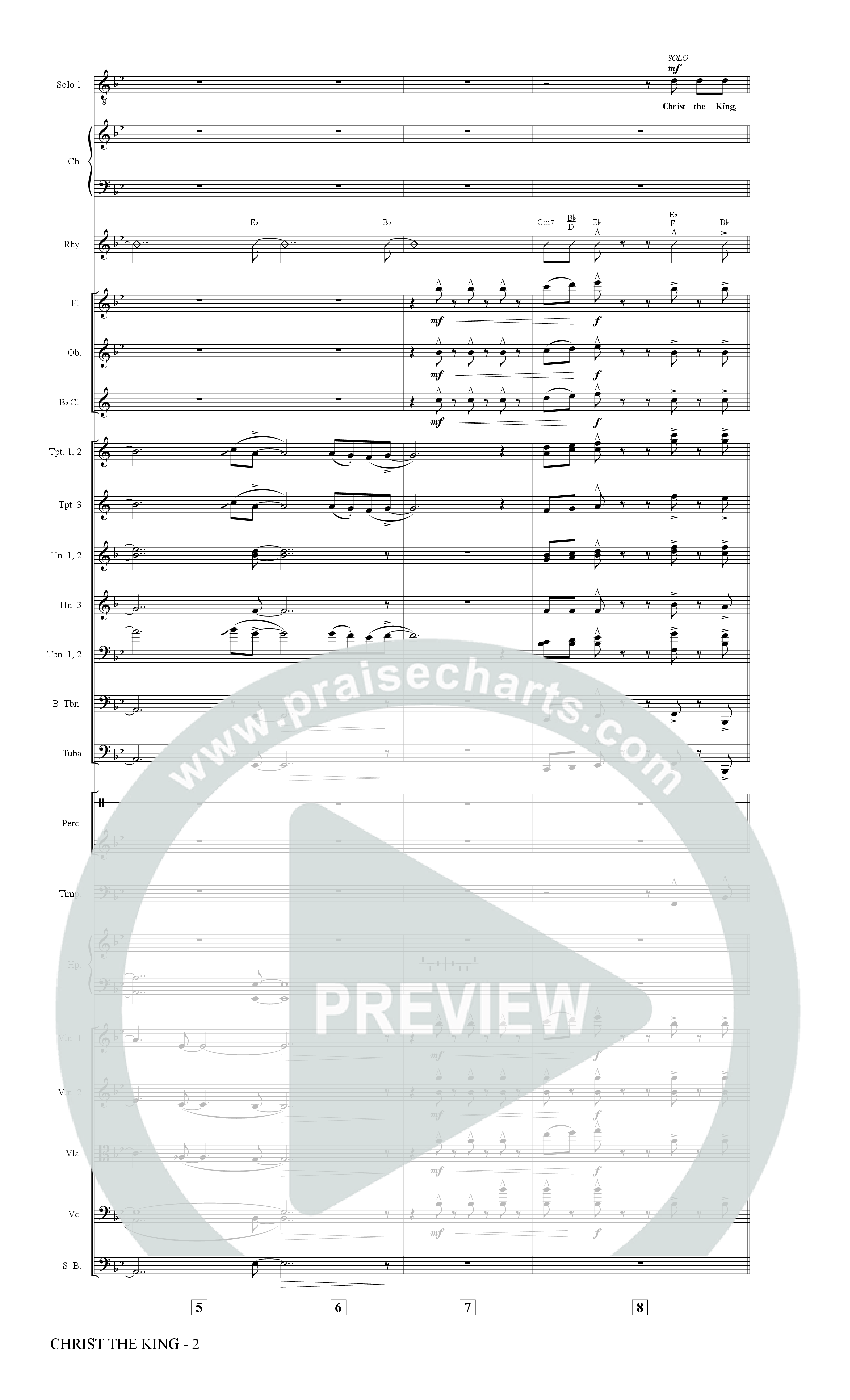 Christ The King (Choral Anthem SATB) Conductor's Score (The Brooklyn Tabernacle Choir / Arr. Carol Cymbala)