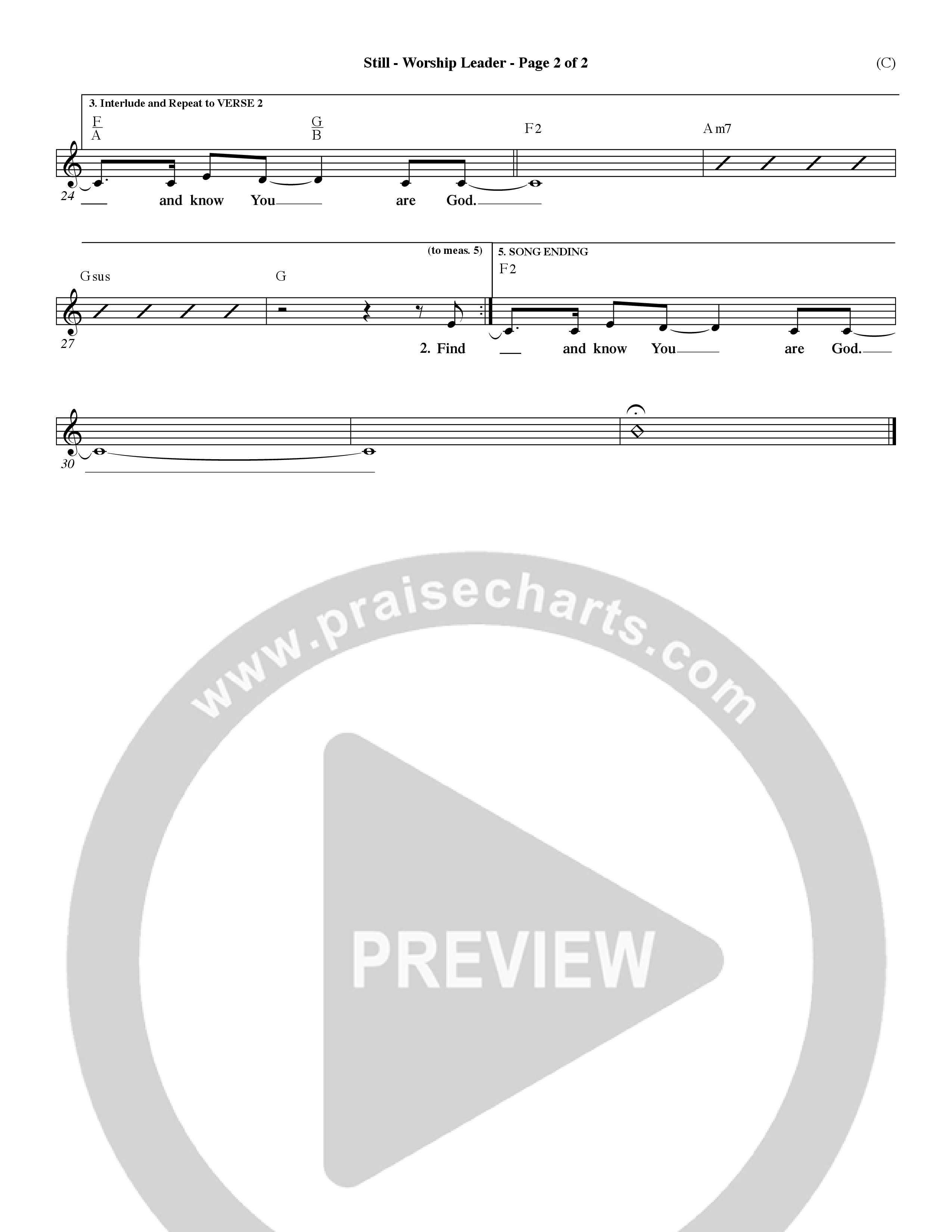 Still (Choral Anthem SATB) Rhythm Pack (Word Music Choral / Orch. Dave Williamson)