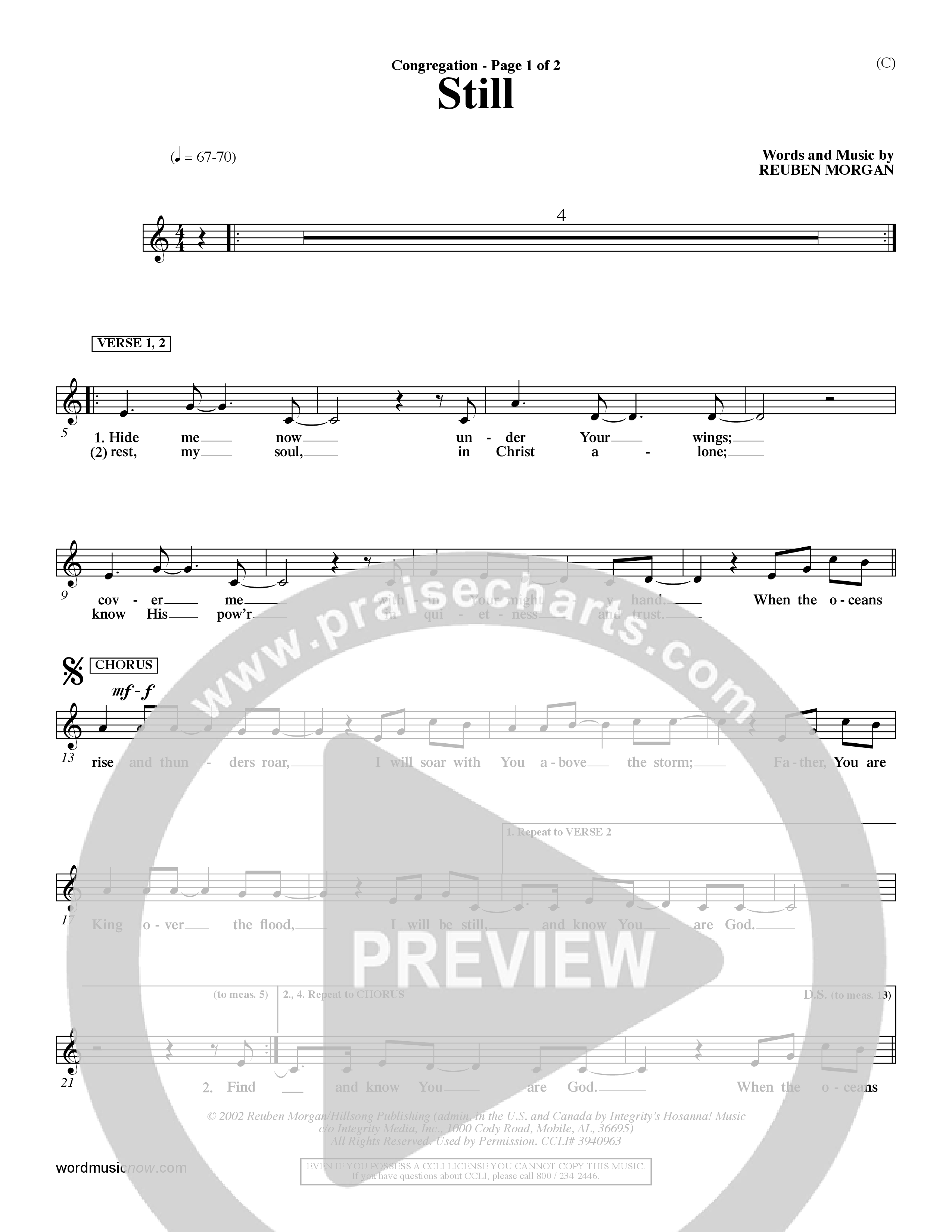 Still (Choral Anthem SATB) Rhythm Pack (Word Music Choral / Orch. Dave Williamson)