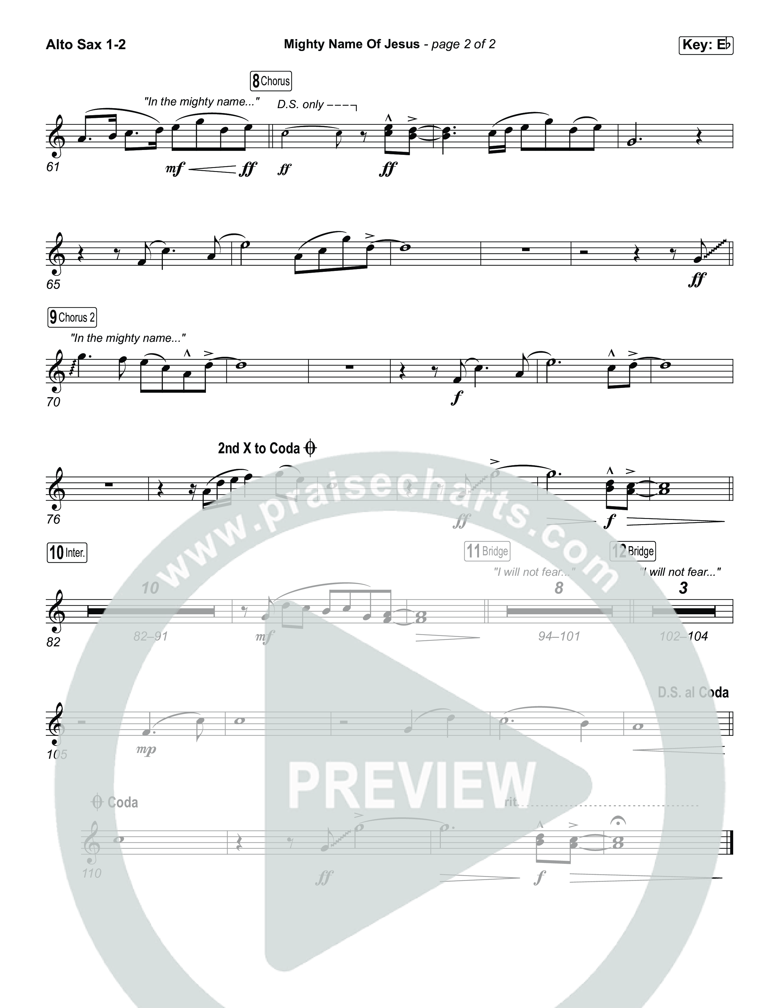 Mighty Name Of Jesus (Choral Anthem SATB) Sax Pack (The Belonging Co / Hope Darst / Arr. Luke Gambill)