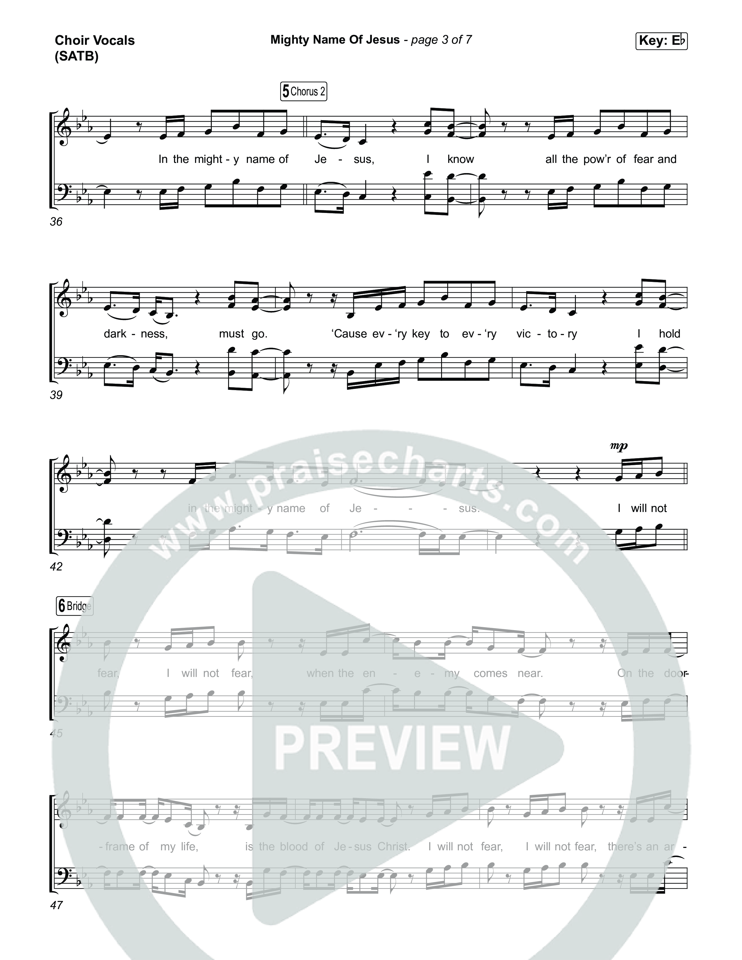 Mighty Name Of Jesus (Choral Anthem SATB) Choir Sheet (SATB) (The Belonging Co / Hope Darst / Arr. Luke Gambill)