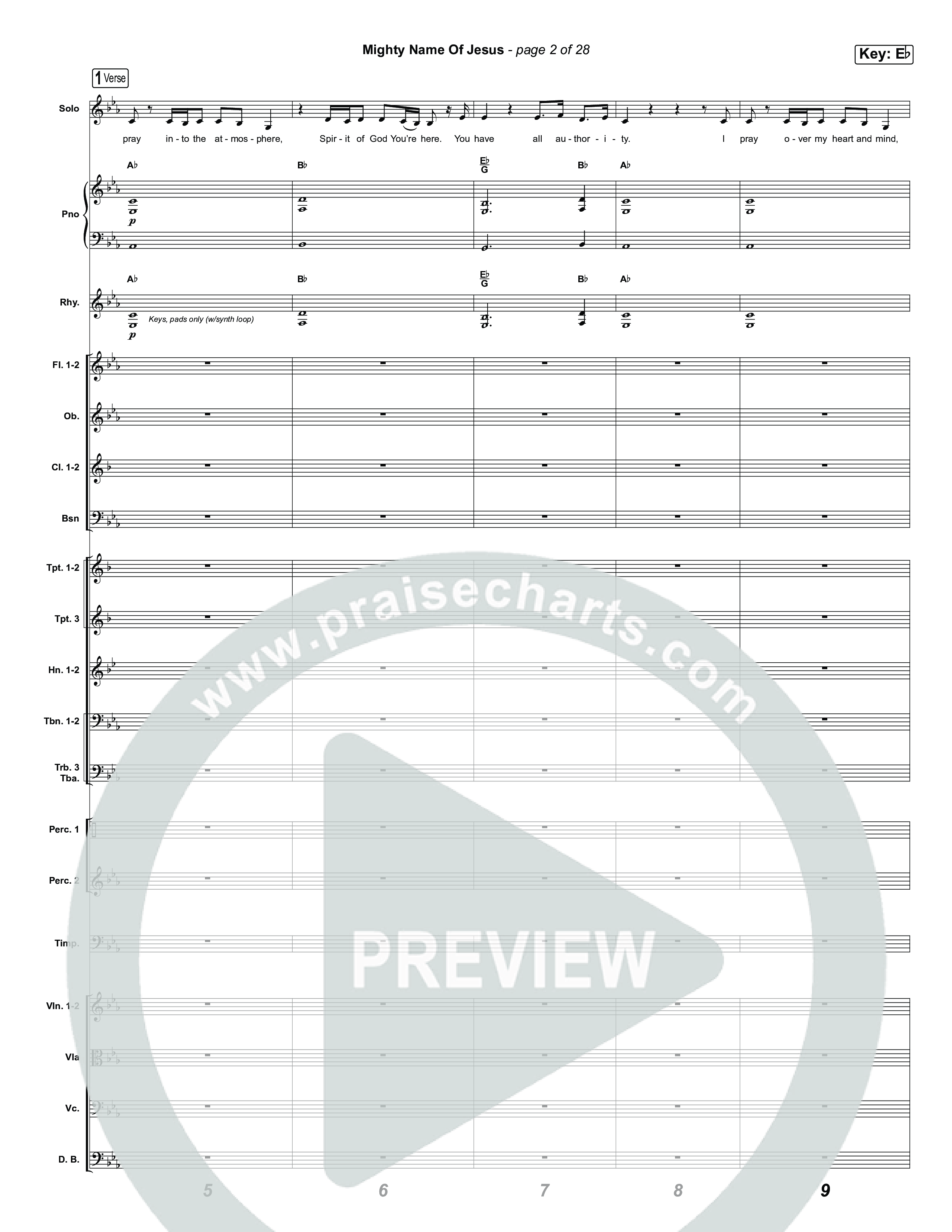 Mighty Name Of Jesus (Choral Anthem SATB) Conductor's Score (The Belonging Co / Hope Darst / Arr. Luke Gambill)