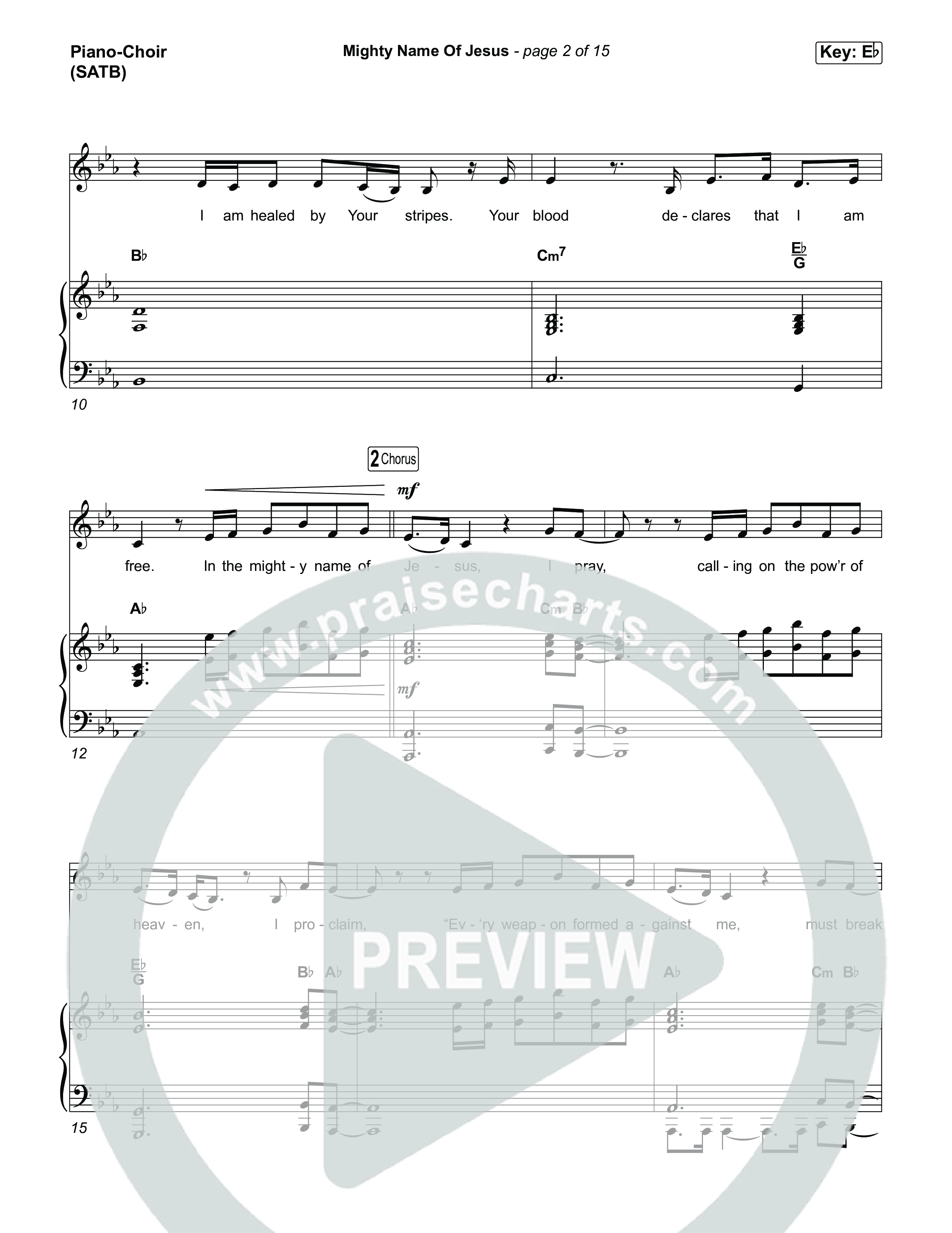 Mighty Name Of Jesus (Choral Anthem SATB) Piano/Vocal (SATB) (The Belonging Co / Hope Darst / Arr. Luke Gambill)