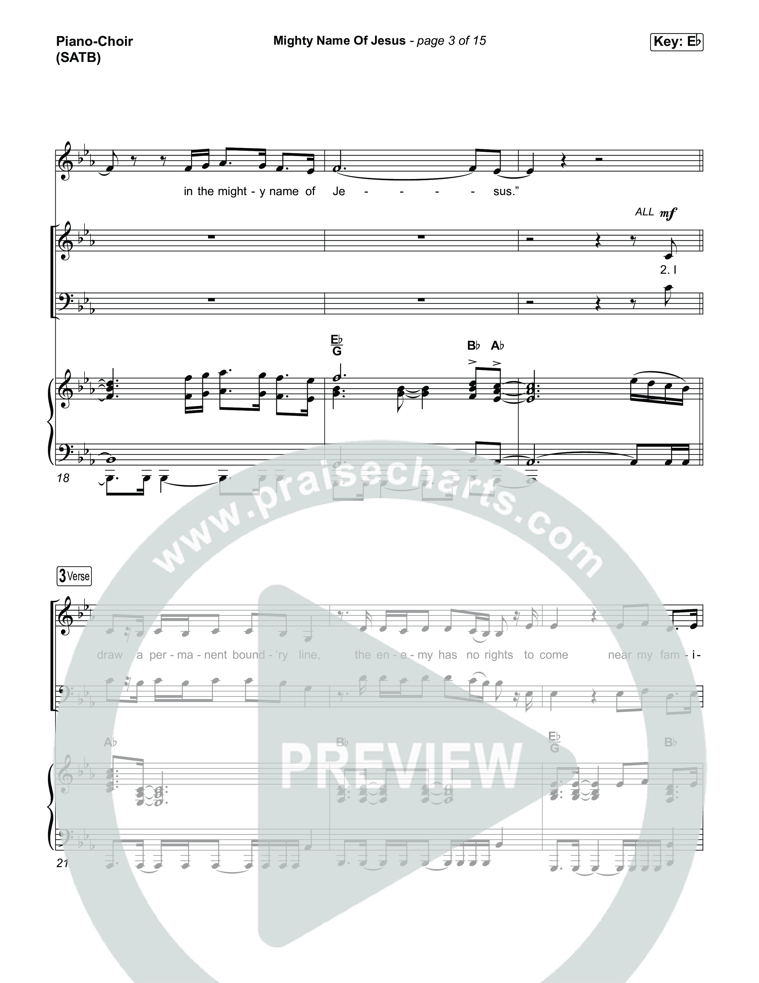 Mighty Name Of Jesus (Choral Anthem SATB) Piano/Vocal (SATB) (The Belonging Co / Hope Darst / Arr. Luke Gambill)