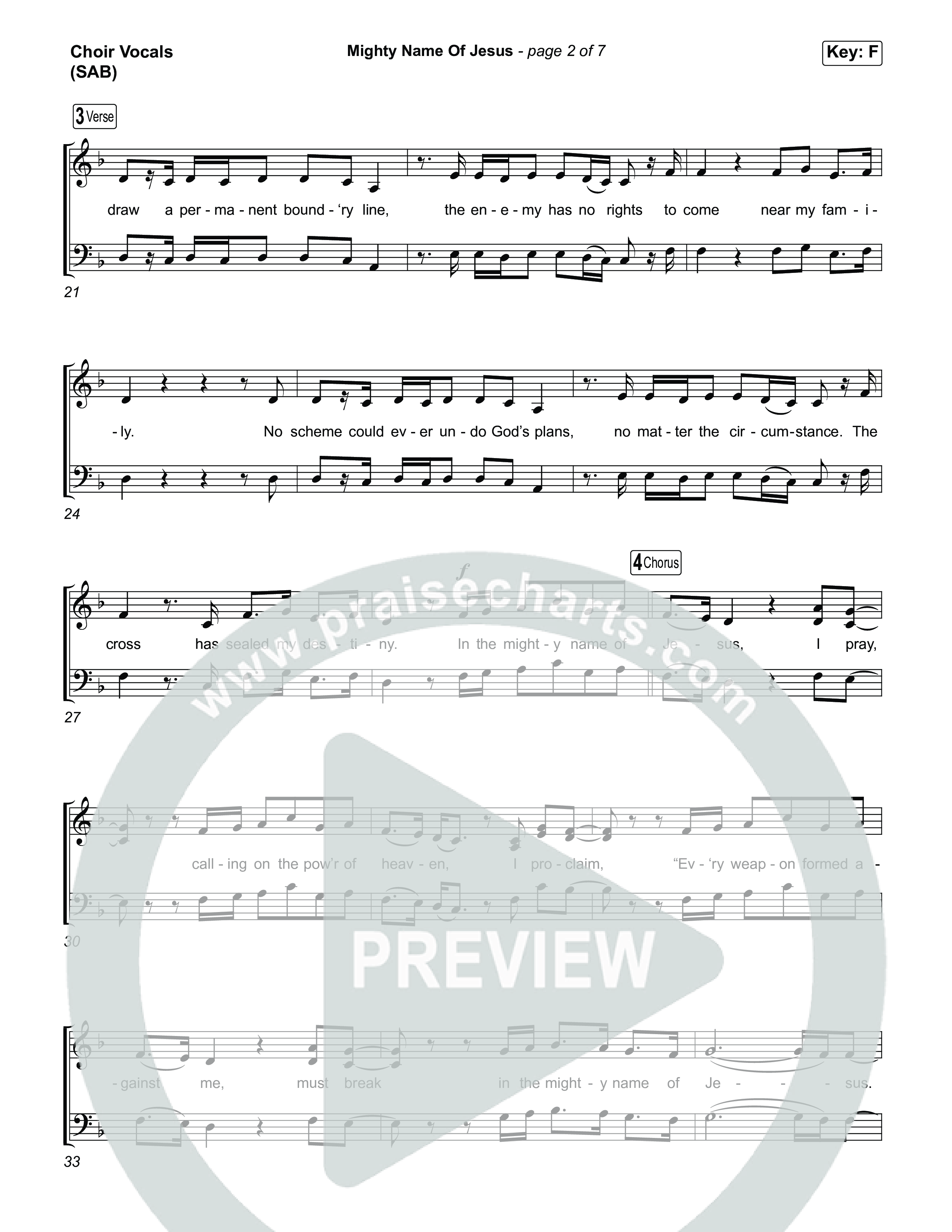 Mighty Name Of Jesus (Worship Choir/SAB) Choir Sheet (SAB) (The Belonging Co / Hope Darst / Arr. Luke Gambill)