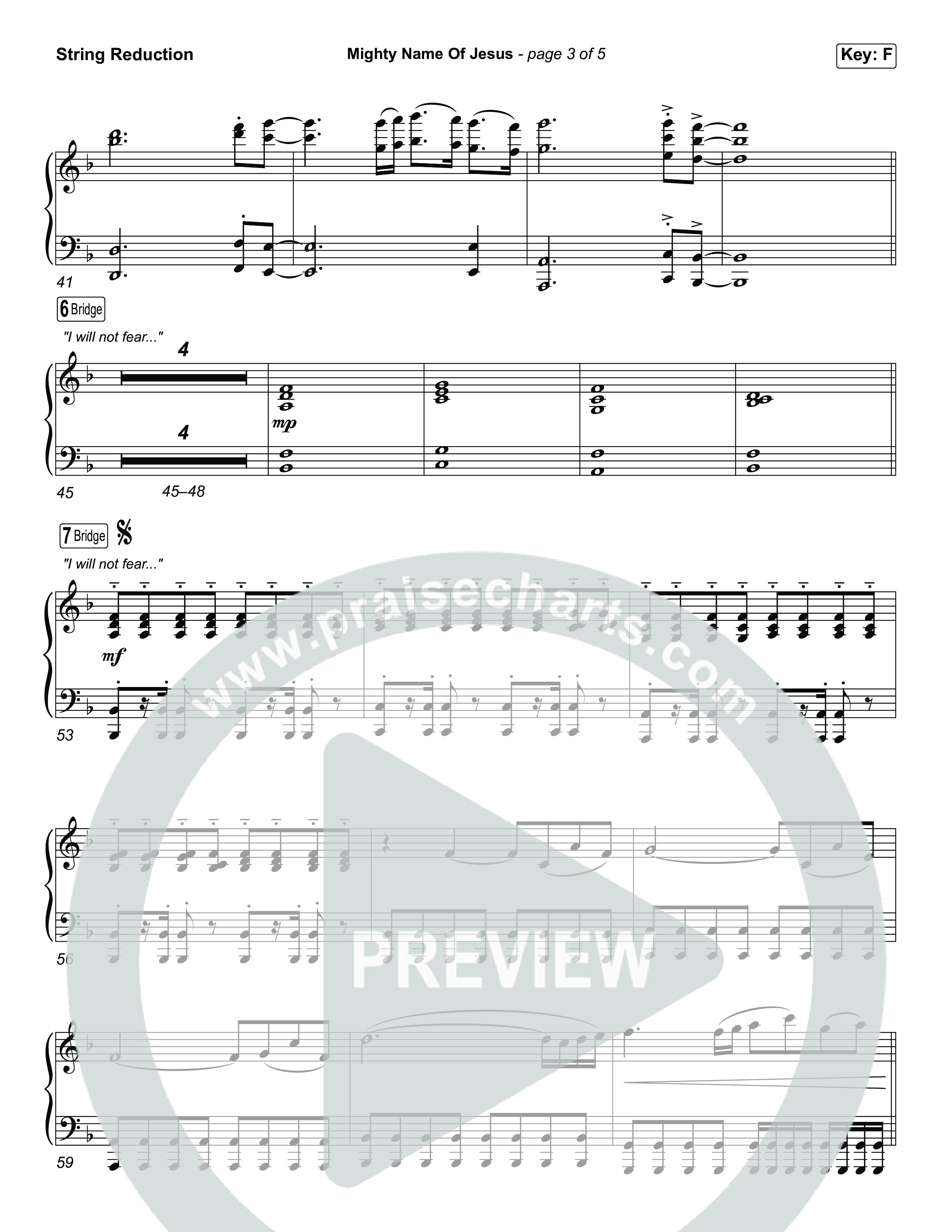 Mighty Name Of Jesus (Worship Choir/SAB) String Reduction (The Belonging Co / Hope Darst / Arr. Luke Gambill)