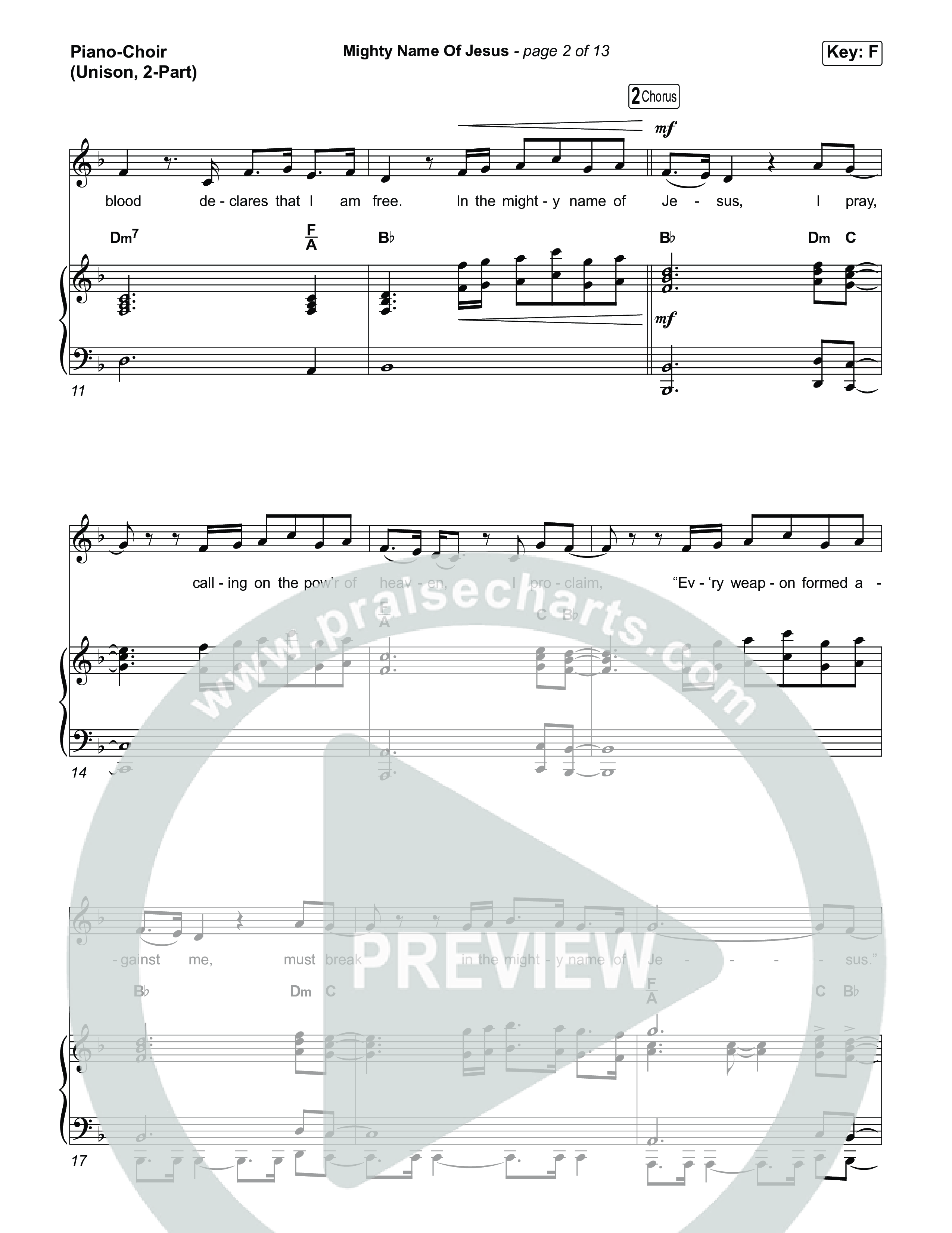 Mighty Name Of Jesus (Unison/2-Part) Piano/Choir  (Uni/2-Part) (The Belonging Co / Hope Darst / Arr. Luke Gambill)