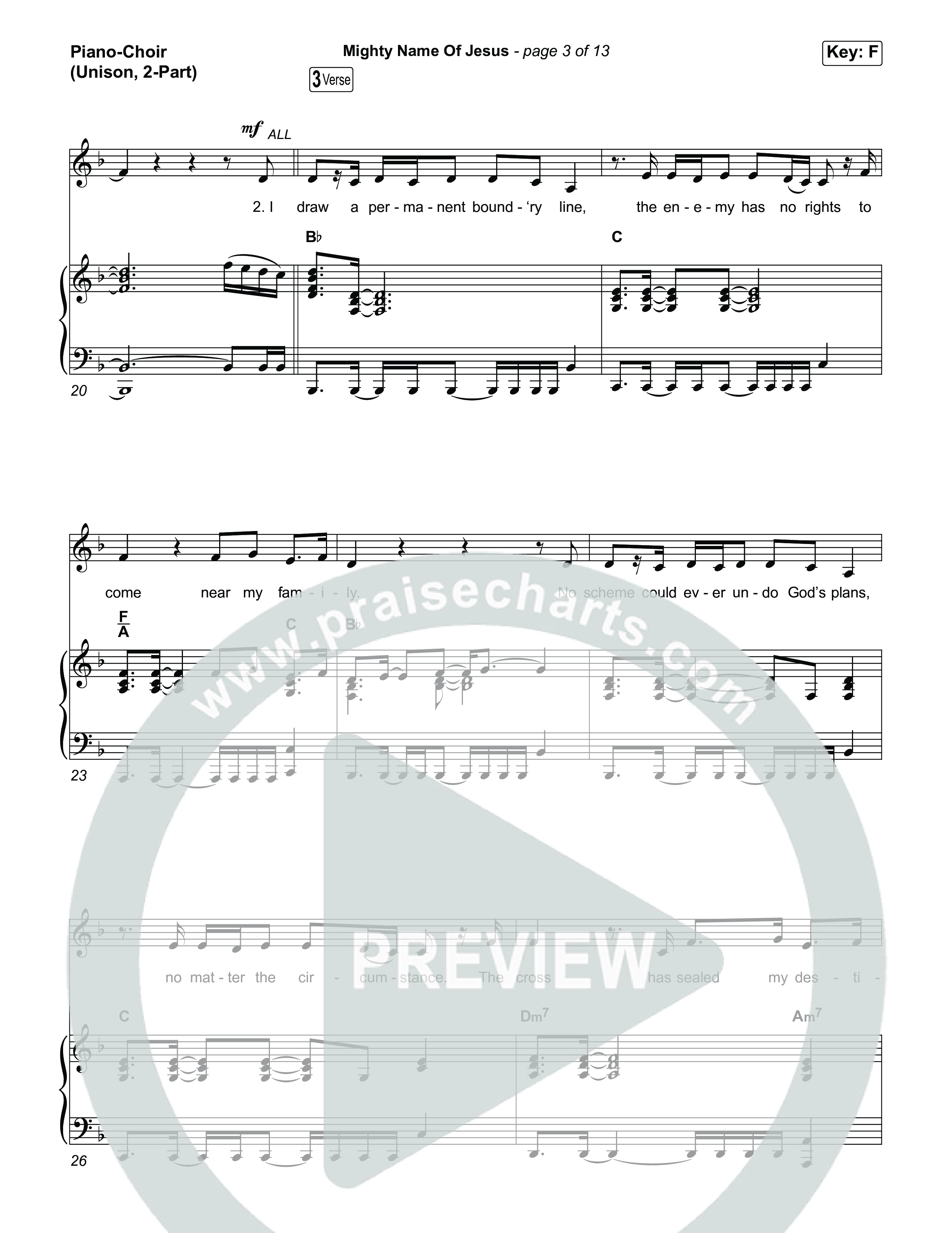 Mighty Name Of Jesus (Unison/2-Part) Piano/Choir  (Uni/2-Part) (The Belonging Co / Hope Darst / Arr. Luke Gambill)