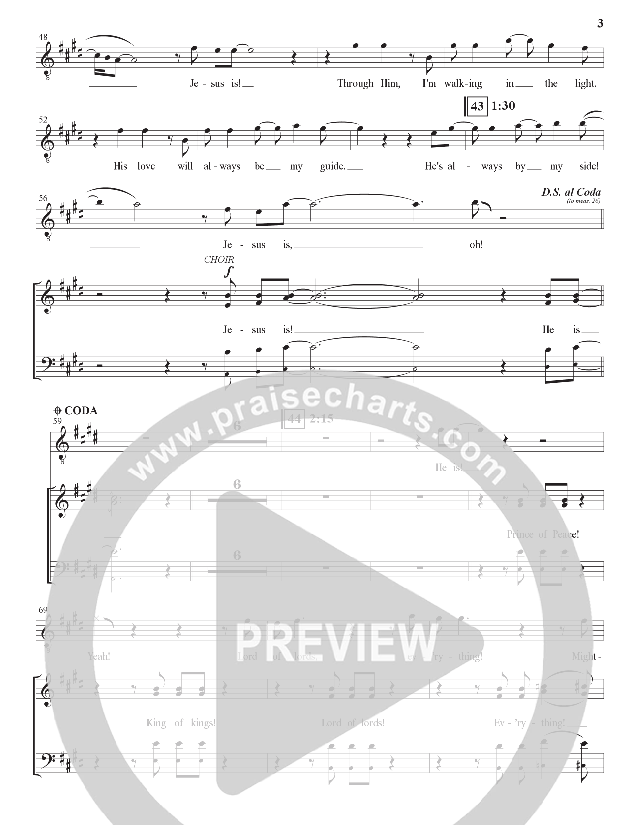 Jesus Is (Choral Anthem SATB) Choir Sheet (SATB) (The Brooklyn Tabernacle Choir / Arr. Carol Cymbala / Orch. J. Daniel Smith)