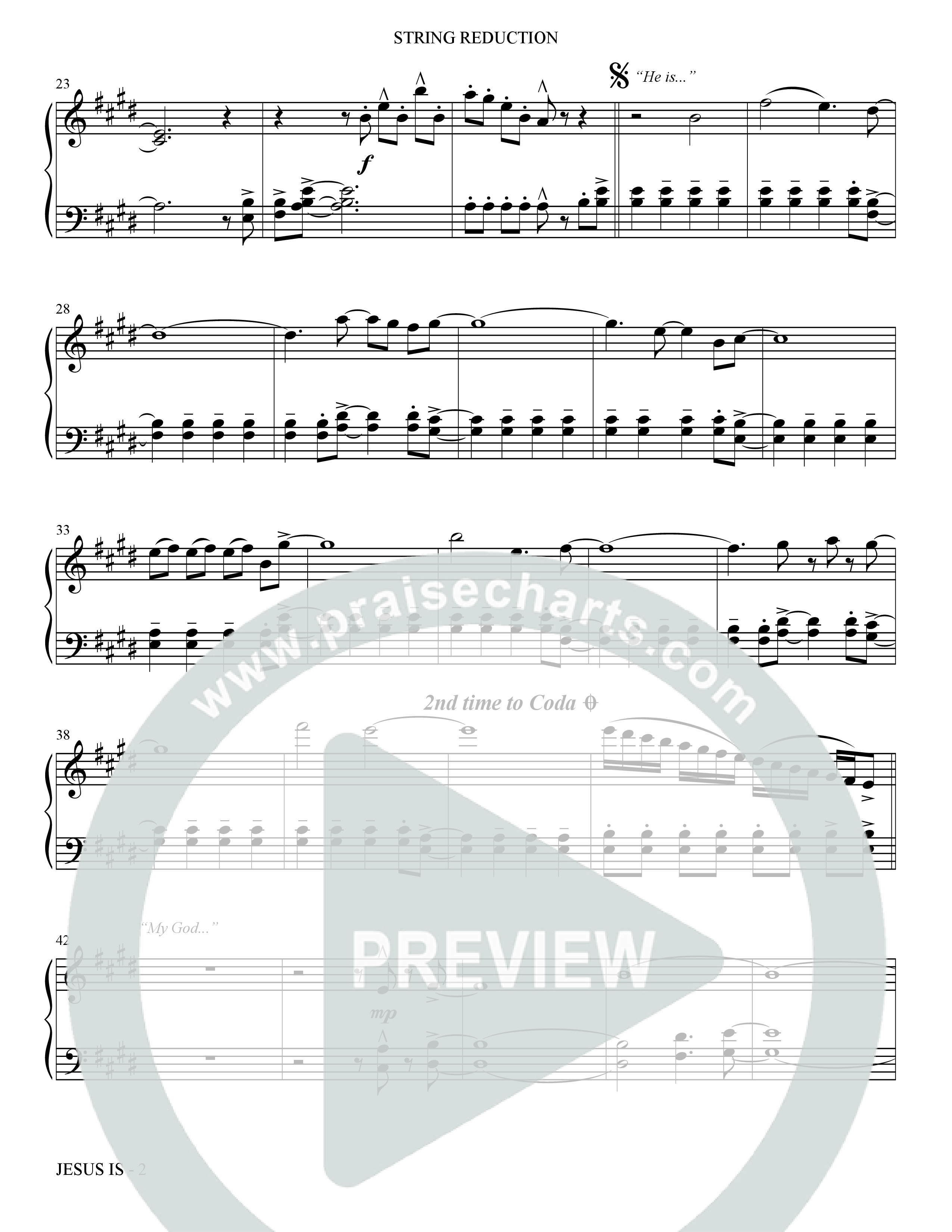 Jesus Is (Choral Anthem SATB) String Reduction (The Brooklyn Tabernacle Choir / Arr. Carol Cymbala / Orch. J. Daniel Smith)