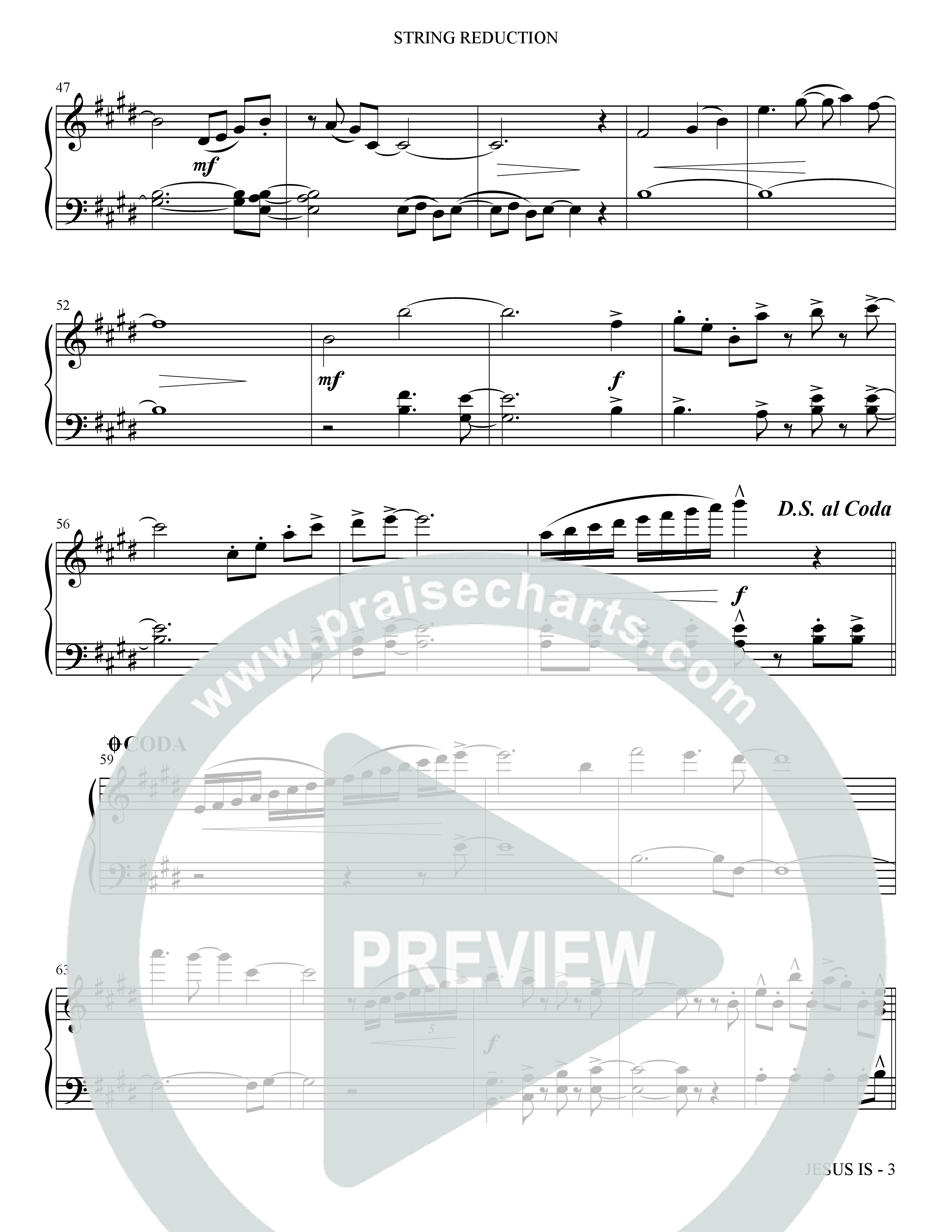 Jesus Is (Choral Anthem SATB) String Reduction (The Brooklyn Tabernacle Choir / Arr. Carol Cymbala / Orch. J. Daniel Smith)