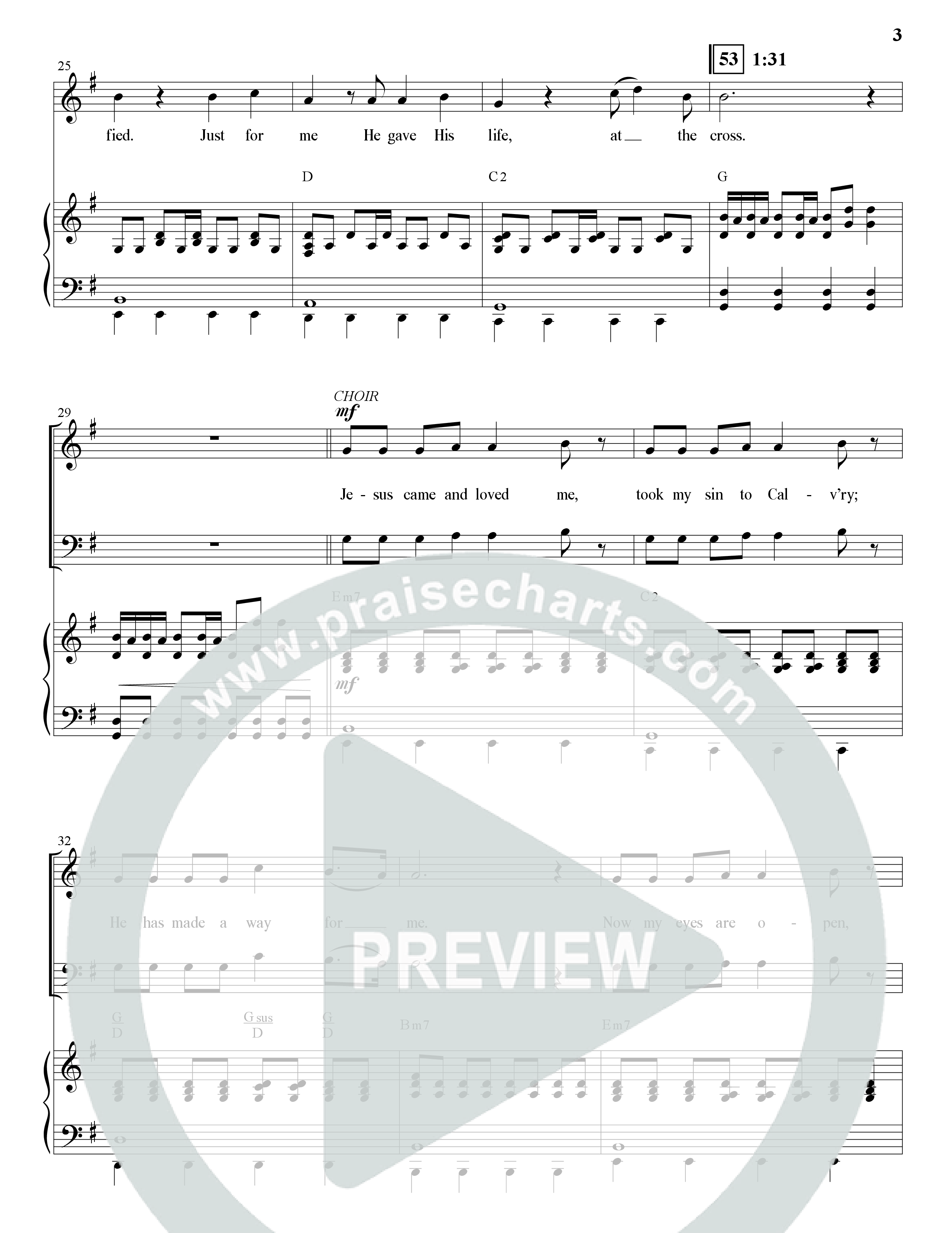 At The Cross (Choral Anthem SATB) Anthem (SATB/Piano) (The Brooklyn Tabernacle Choir / Arr. Carol Cymbala)