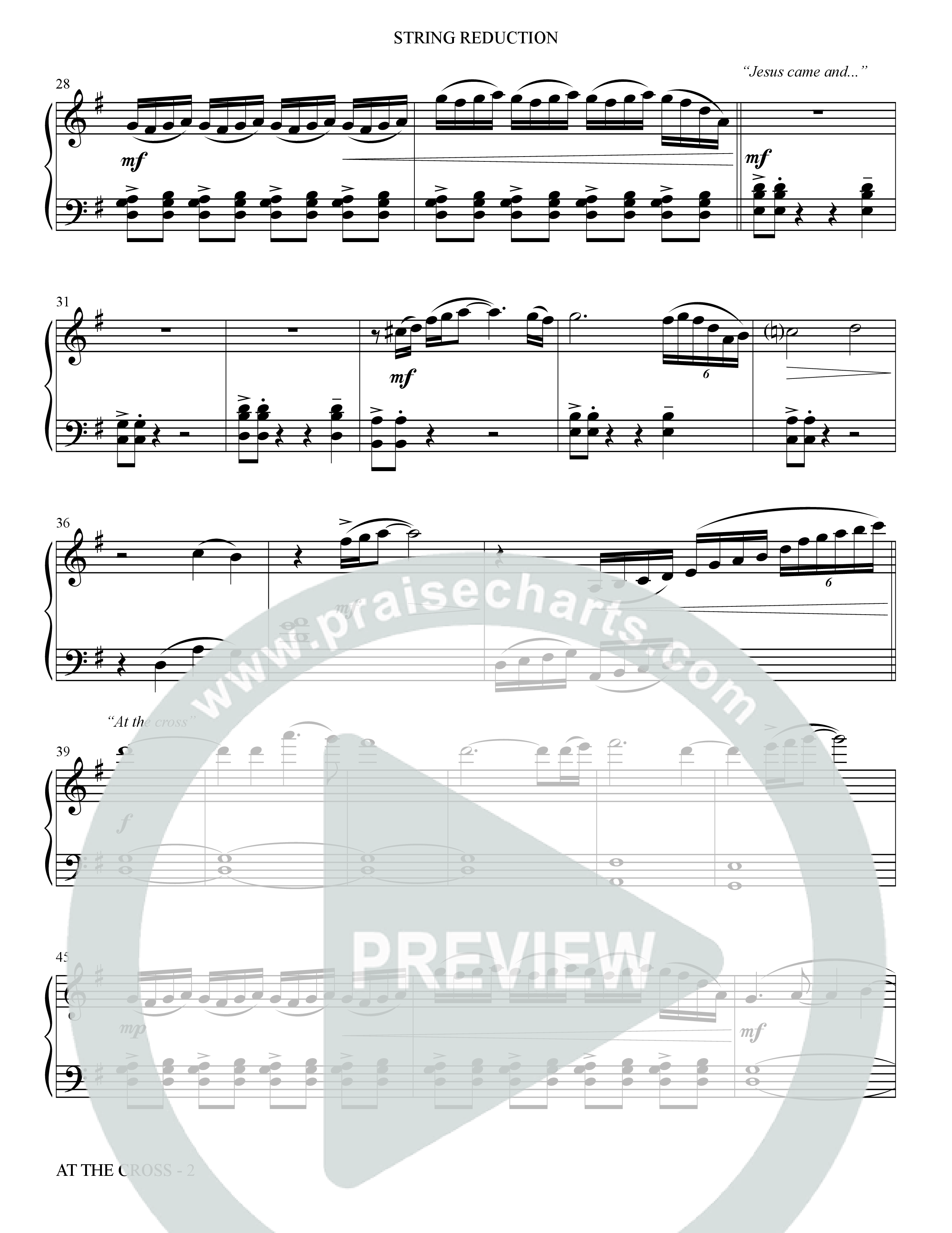 At The Cross (Choral Anthem SATB) String Reduction (The Brooklyn Tabernacle Choir / Arr. Carol Cymbala)