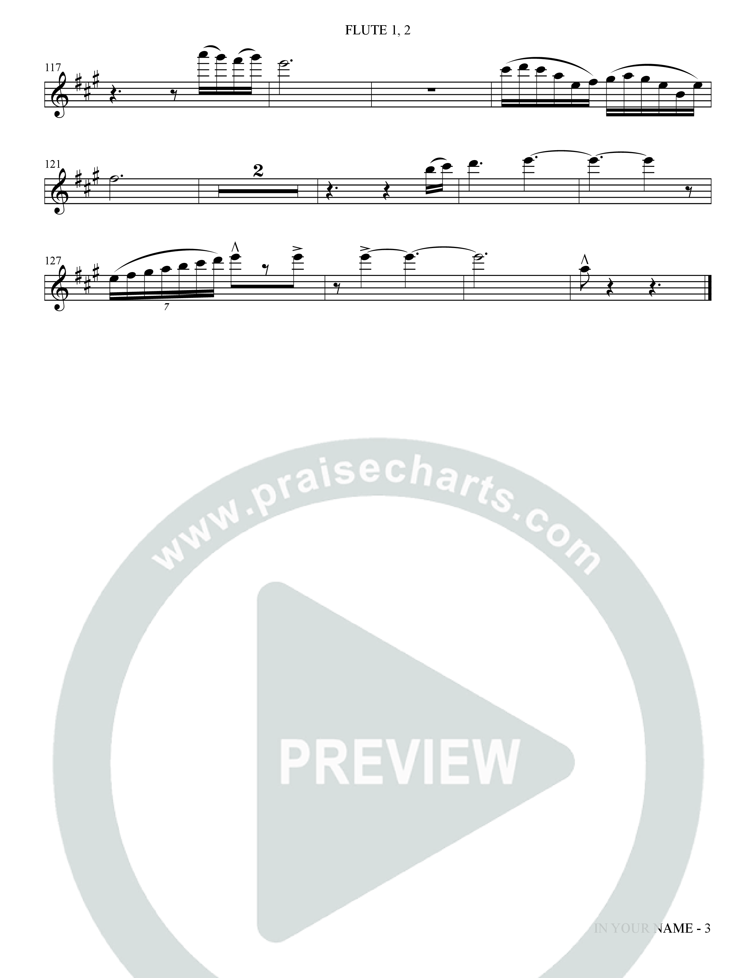 In Your Name (Choral Anthem SATB) Flute 1/2 (The Brooklyn Tabernacle Choir / Arr. Carol Cymbala / Orch. Jason Michael Webb)