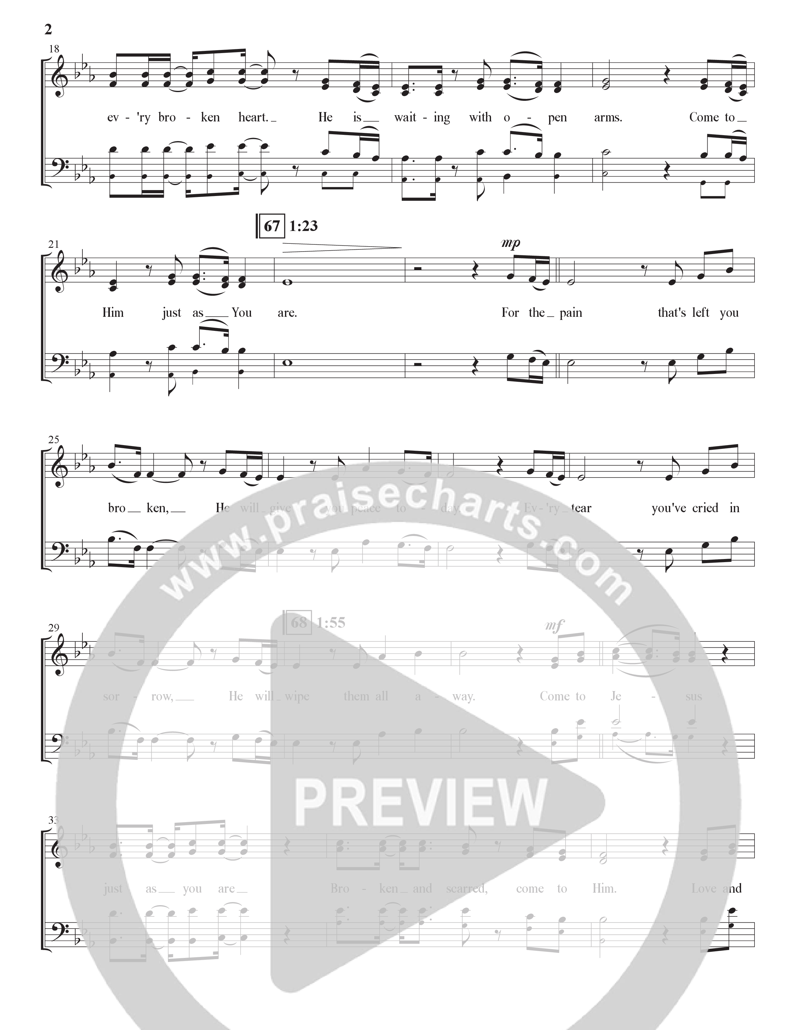 Come To Jesus (Choral Anthem SATB) Choir Sheet (SATB) (The Brooklyn Tabernacle Choir / Arr. Carol Cymbala / Orch. J. Daniel Smith)