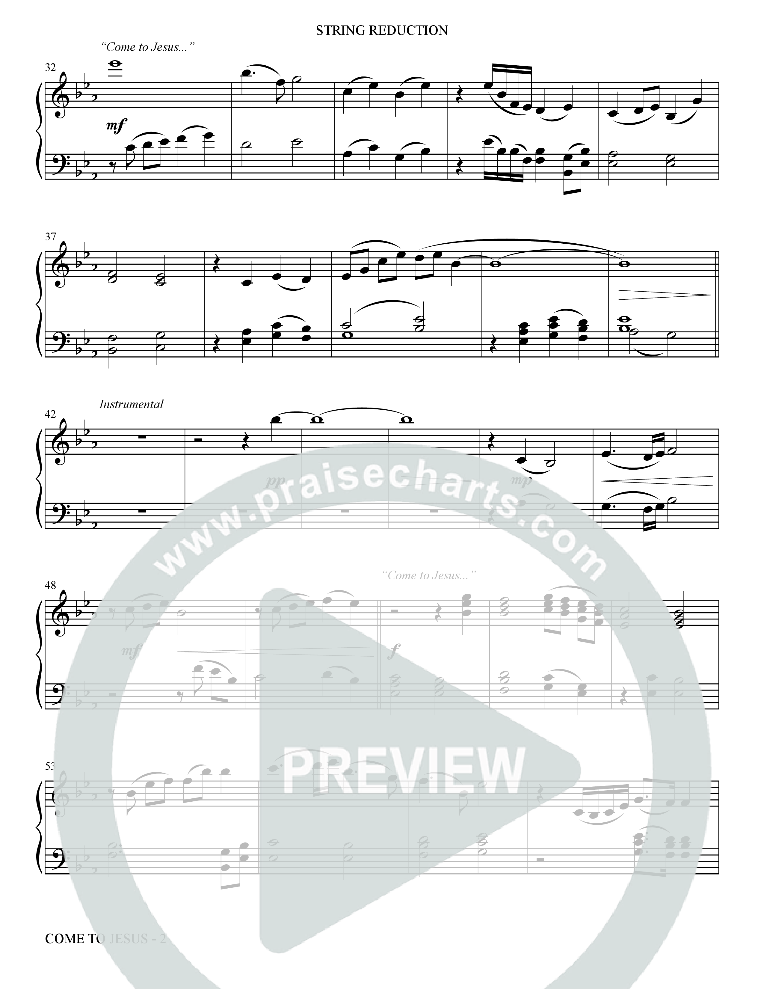 Come To Jesus (Choral Anthem SATB) String Reduction (The Brooklyn Tabernacle Choir / Arr. Carol Cymbala / Orch. J. Daniel Smith)