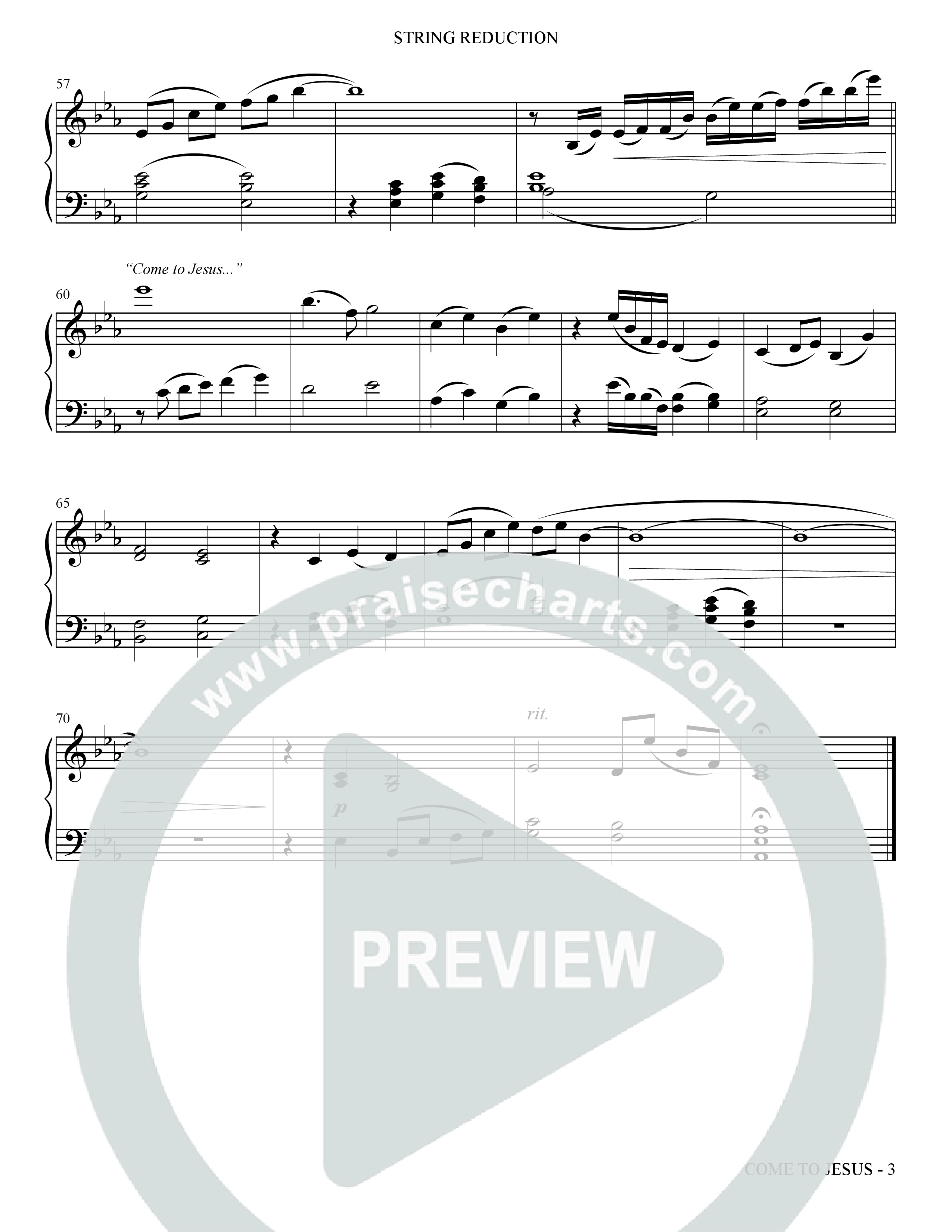 Come To Jesus (Choral Anthem SATB) String Reduction (The Brooklyn Tabernacle Choir / Arr. Carol Cymbala / Orch. J. Daniel Smith)