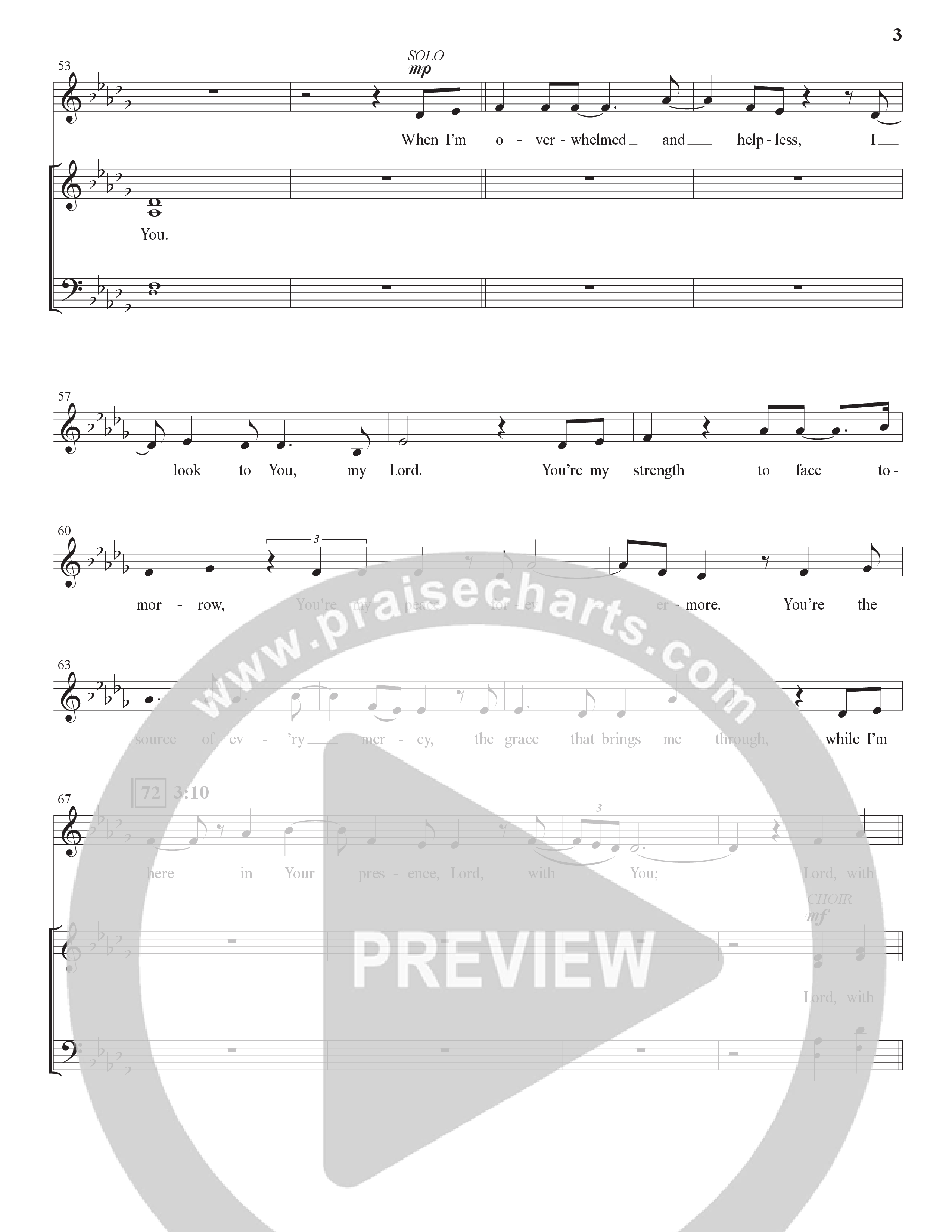 In Your Presence (Choral Anthem SATB) Choir Sheet (SATB) (The Brooklyn Tabernacle Choir / Arr. Carol Cymbala / Orch. Jason Michael Webb)