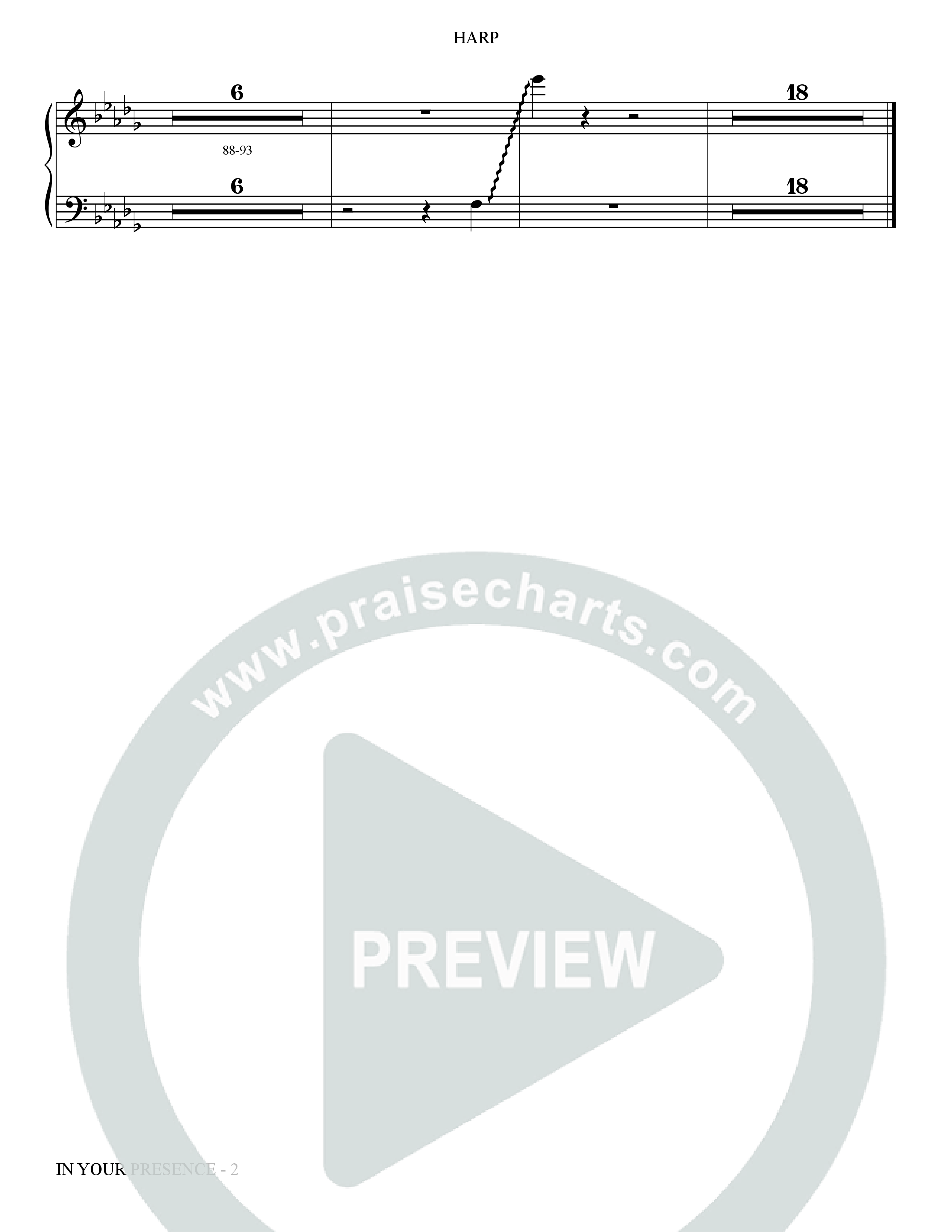 In Your Presence (Choral Anthem SATB) Harp (The Brooklyn Tabernacle Choir / Arr. Carol Cymbala / Orch. Jason Michael Webb)