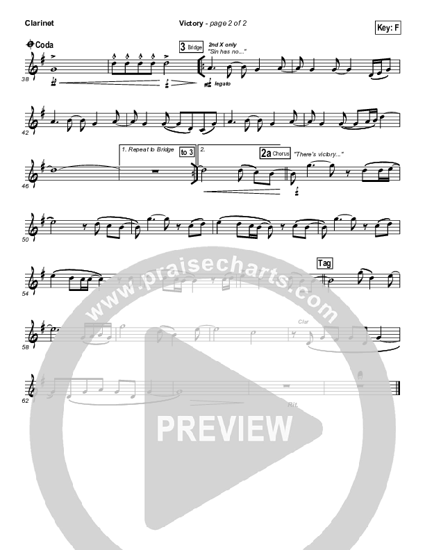 Victory Clarinet (Gateway Worship)