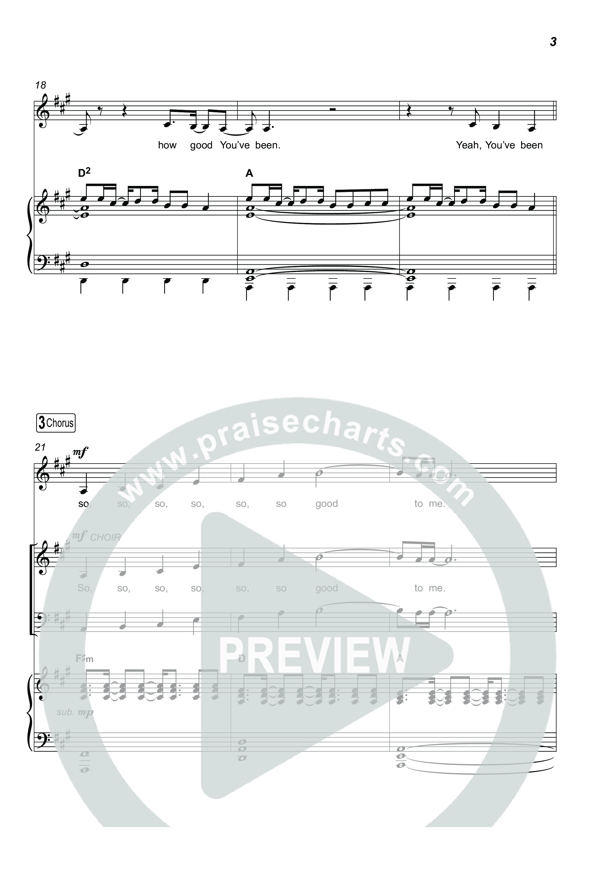 So So Good (Worship Choir/SAB) Octavo (SAB & Pno) (Phil Wickham / Brandon Lake / Elevation Worship / Arr. Luke Gambill)