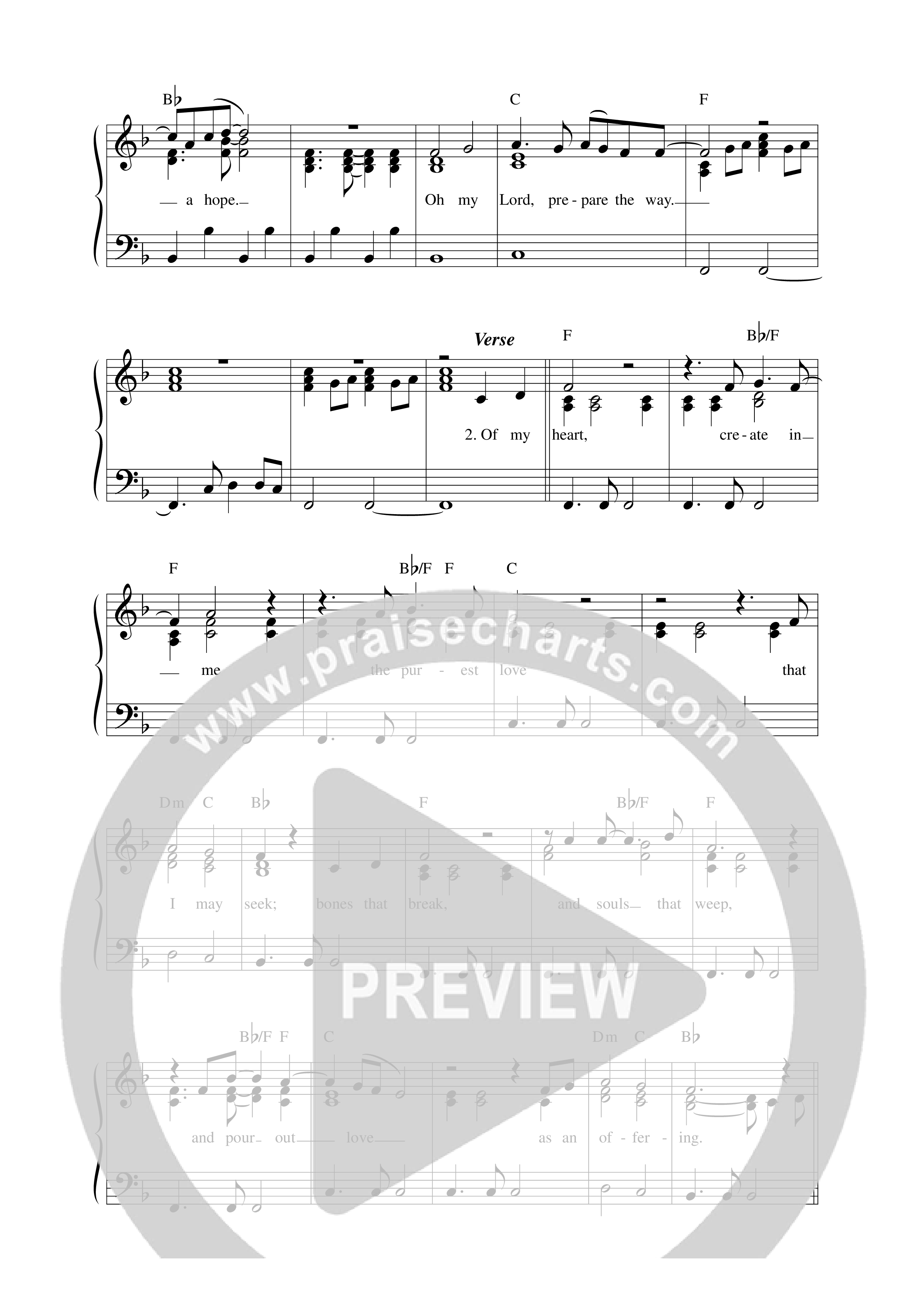 Prepare The Way Lead Sheet Melody (Steph Macleod)