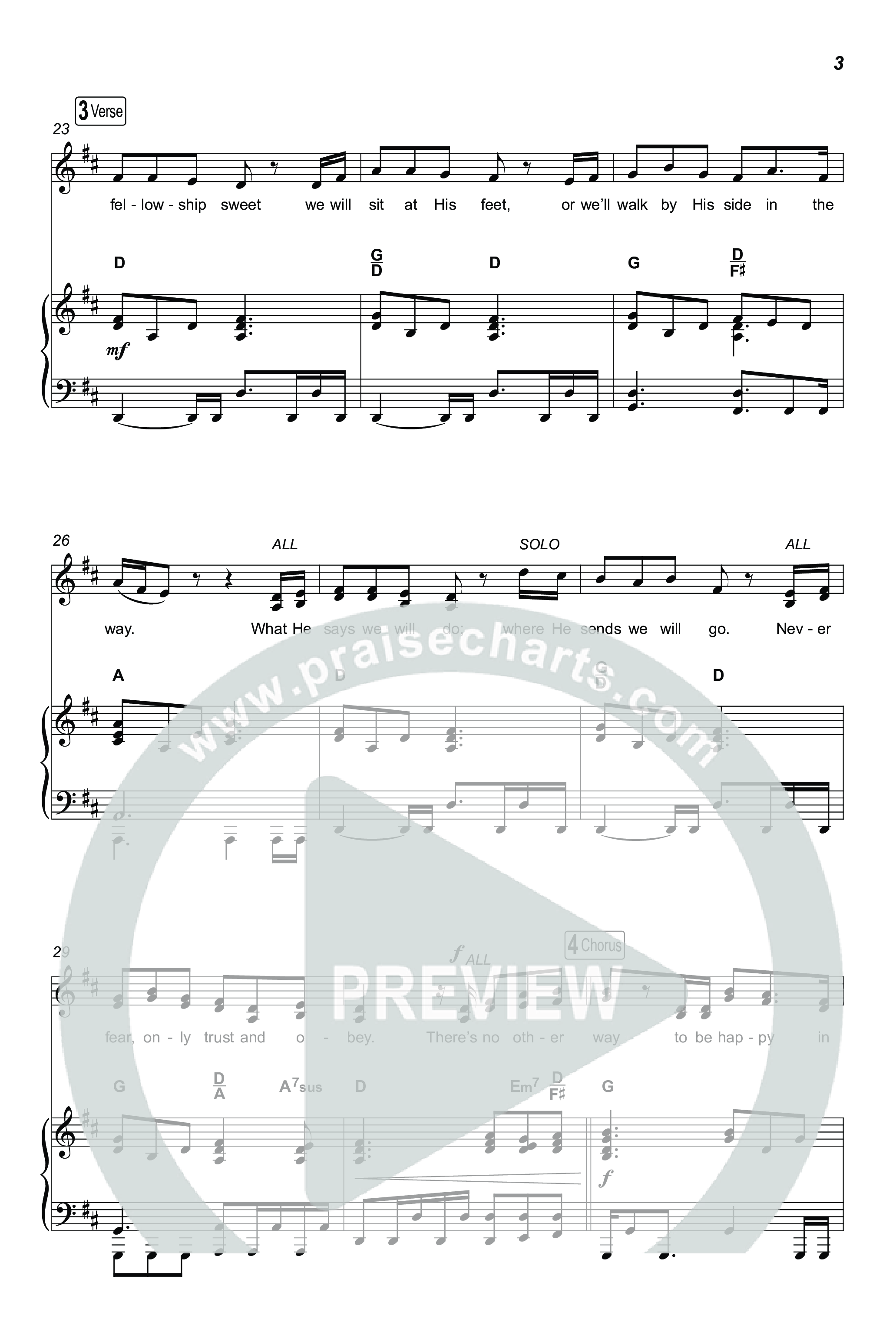 Trust And Obey (Unison/2-Part) Octavo (Uni/2-Part & Pno) (CXMMXNS / CAIN / Arr. Luke Gambill)