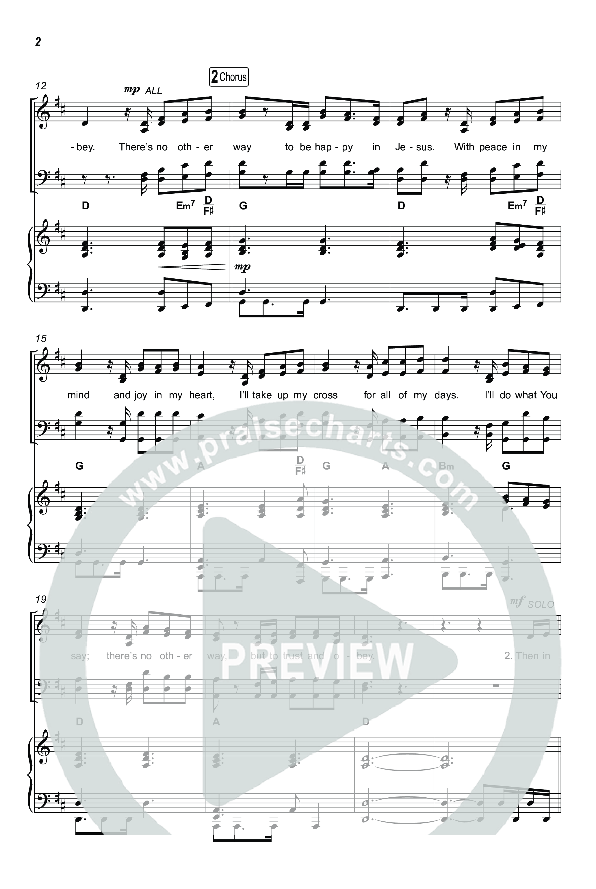Trust And Obey (Sing It Now) Octavo (SATB & Pno) (CXMMXNS / CAIN / Arr. Luke Gambill)
