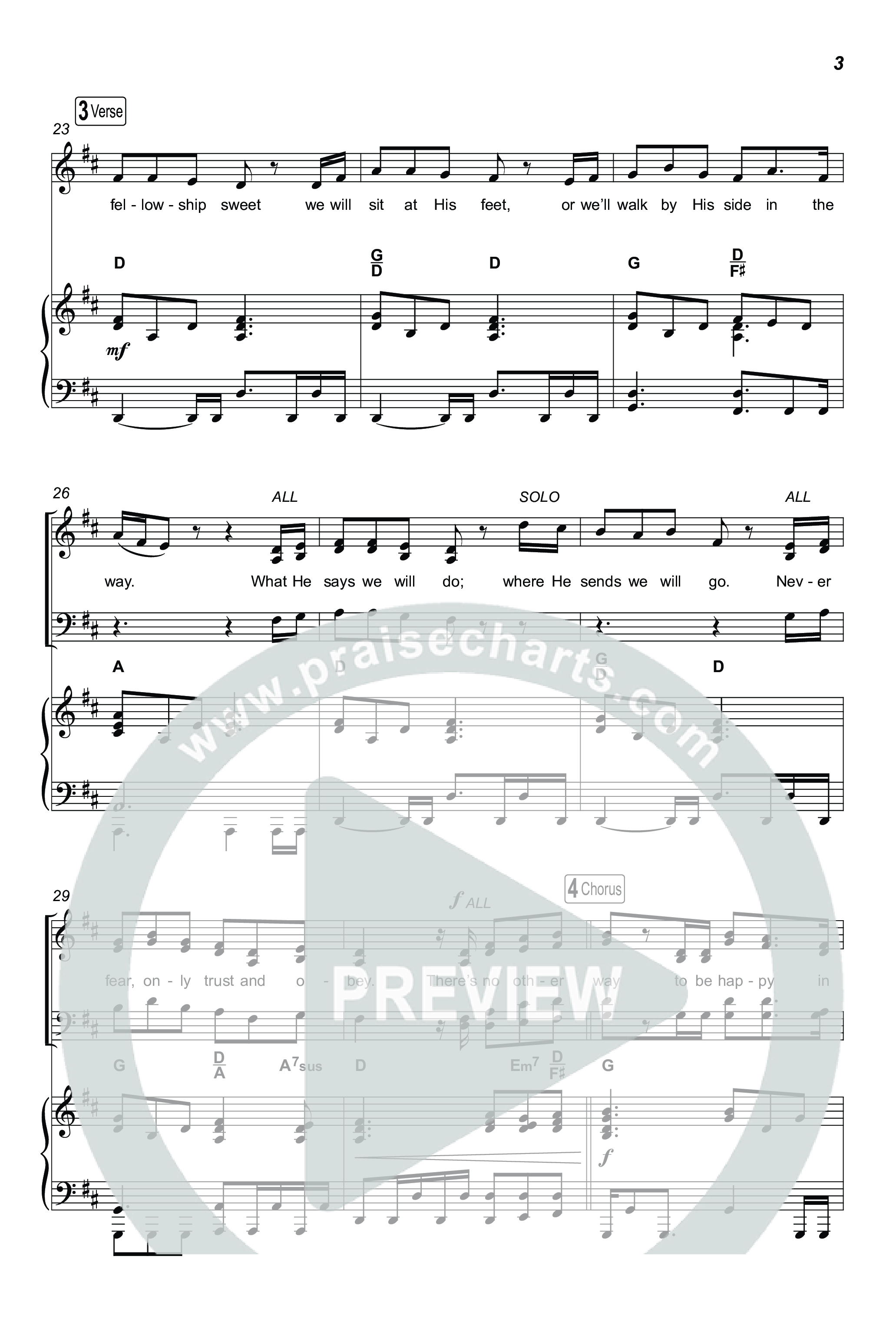 Trust And Obey (Sing It Now) Octavo (SATB & Pno) (CXMMXNS / CAIN / Arr. Luke Gambill)
