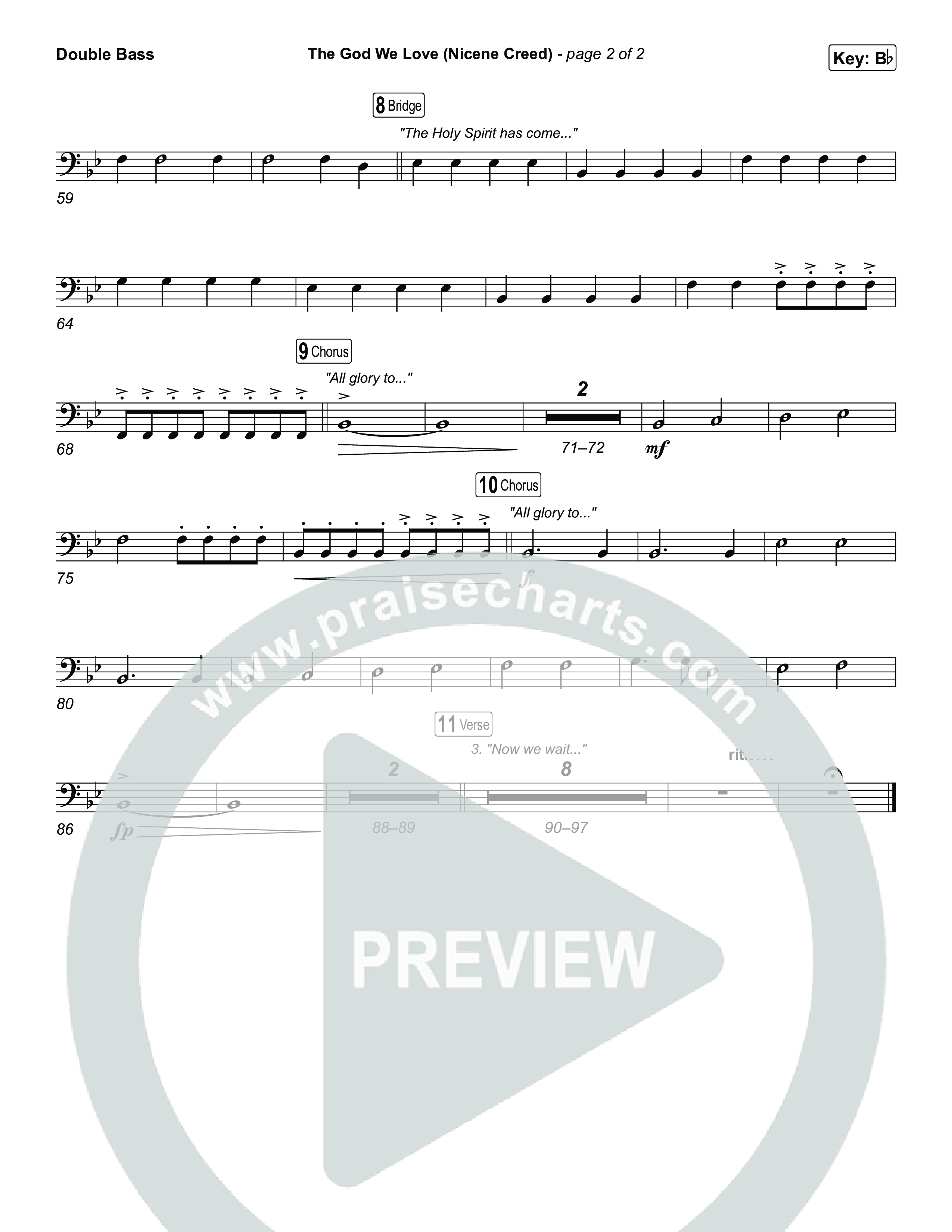 The God We Love (Nicene Creed) String Bass (CityAlight / Matt Redman)