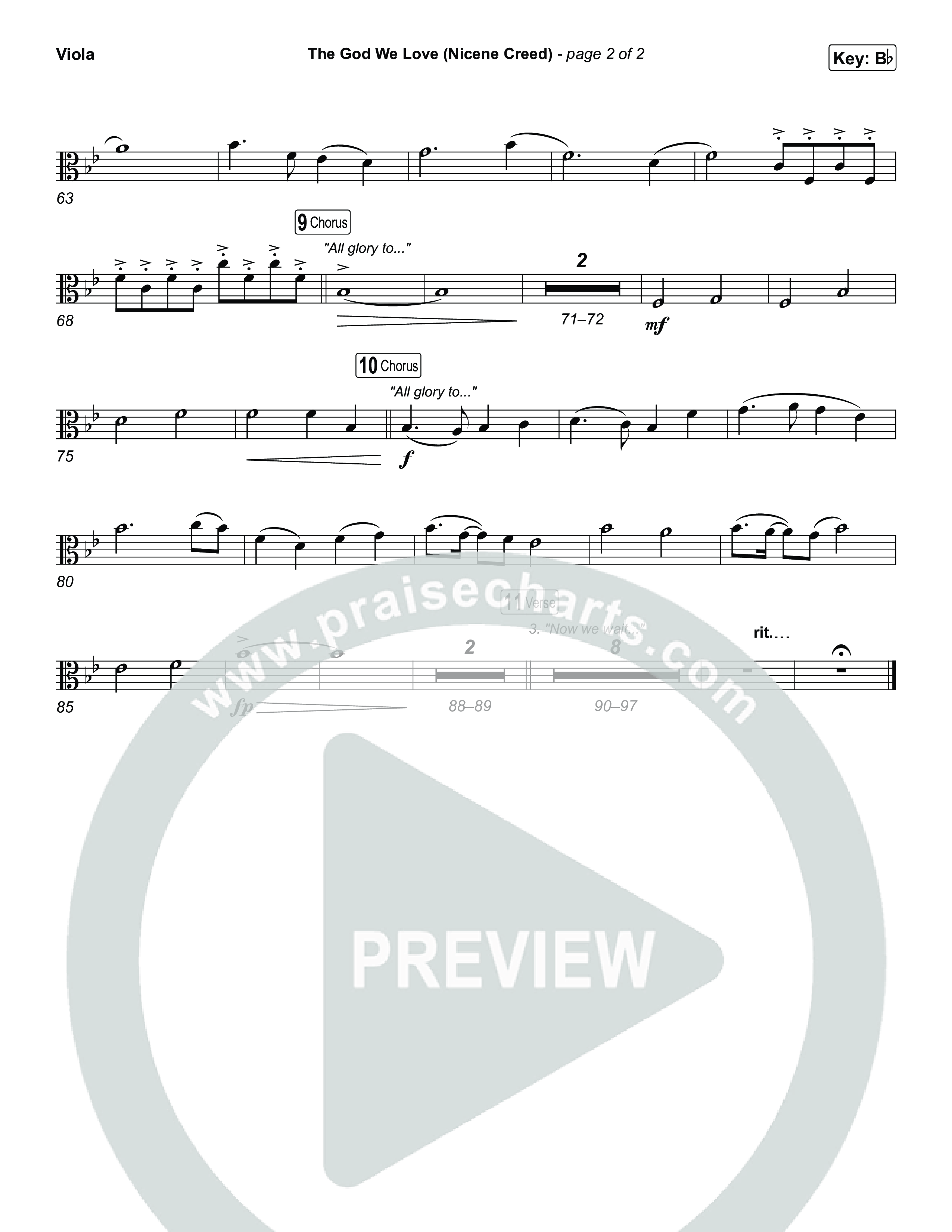 The God We Love (Nicene Creed) Viola (CityAlight / Matt Redman)