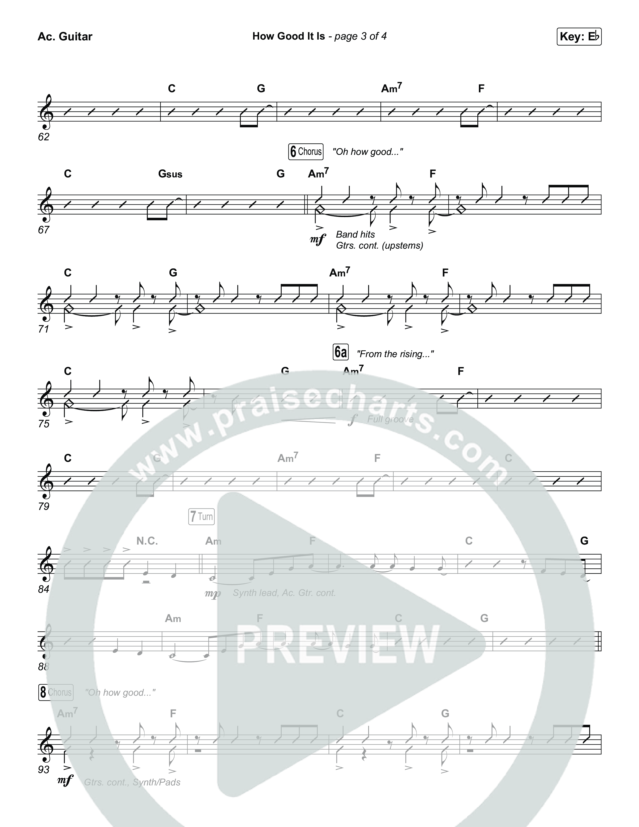 How Good It Is (Worship Choir/SAB) Acoustic Guitar (Chris Tomlin / Arr. Luke Gambill)