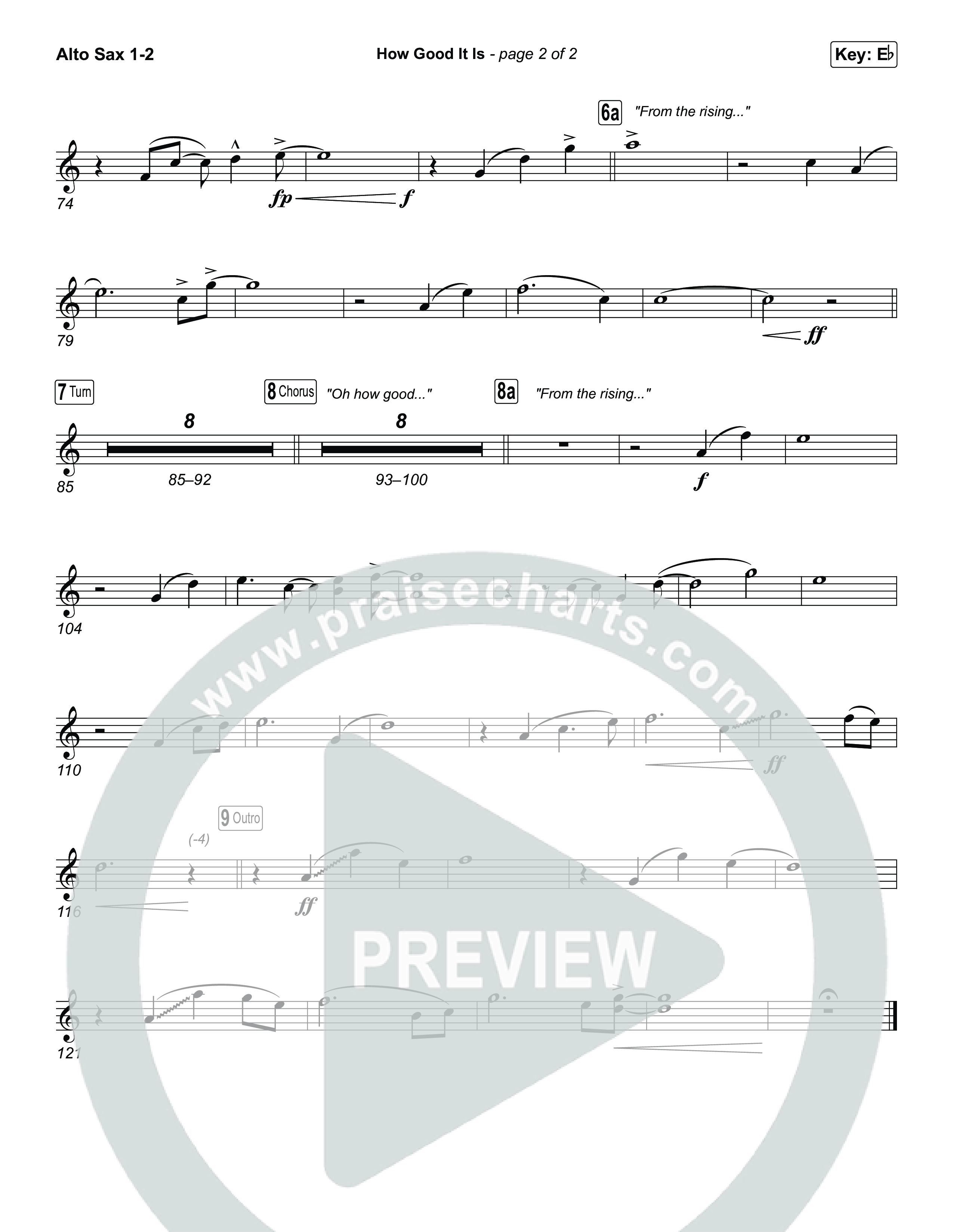 How Good It Is (Worship Choir/SAB) Sax Pack (Chris Tomlin / Arr. Luke Gambill)