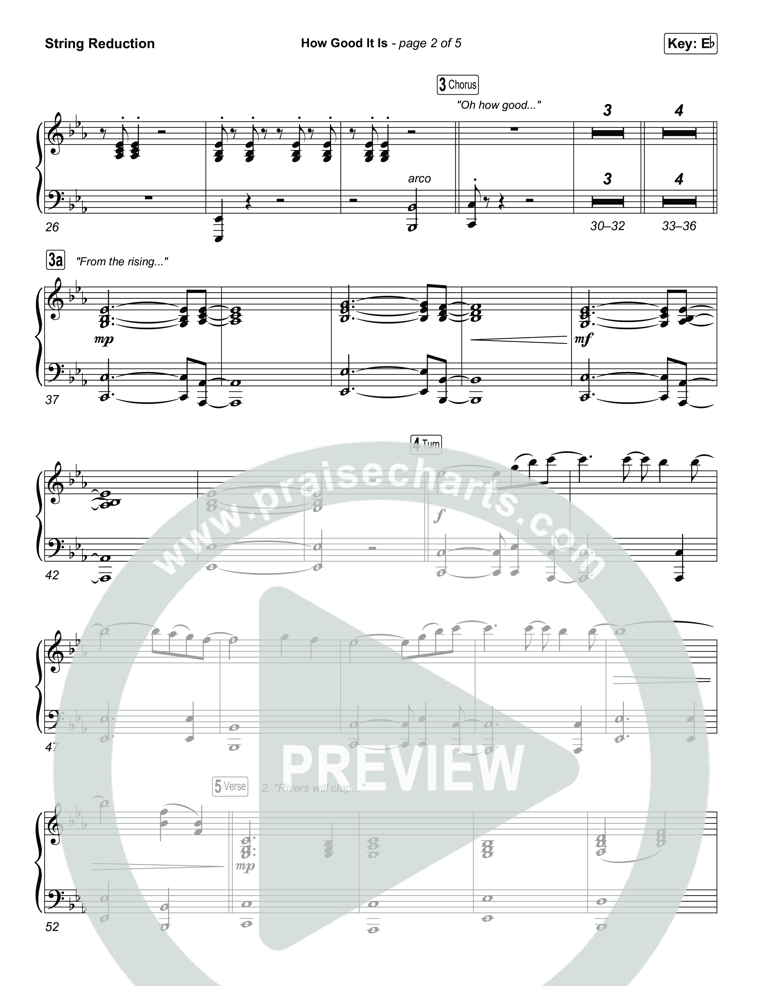 How Good It Is (Unison/2-Part) String Reduction (Chris Tomlin / Arr. Luke Gambill)