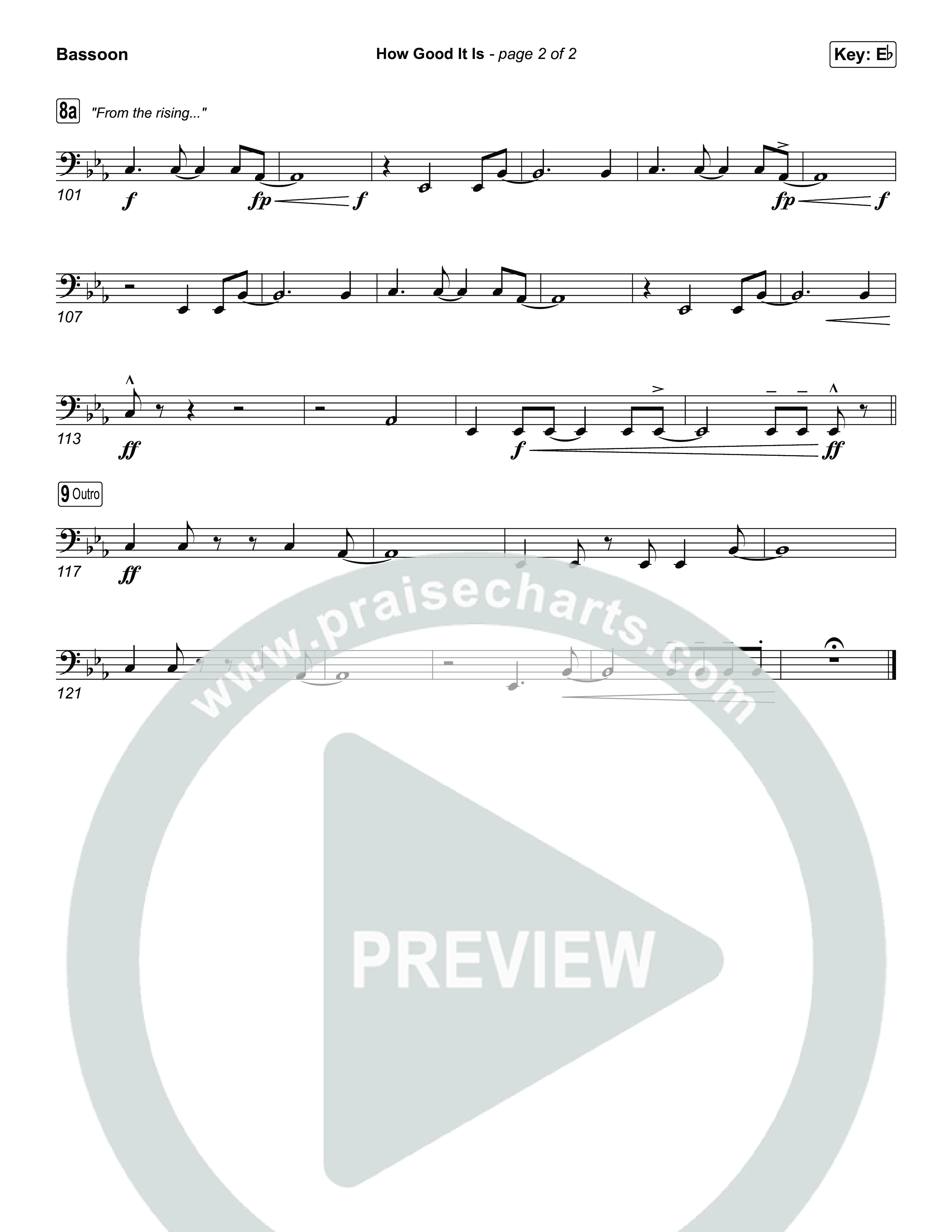 How Good It Is (Sing It Now) Bassoon (Chris Tomlin / Arr. Luke Gambill)