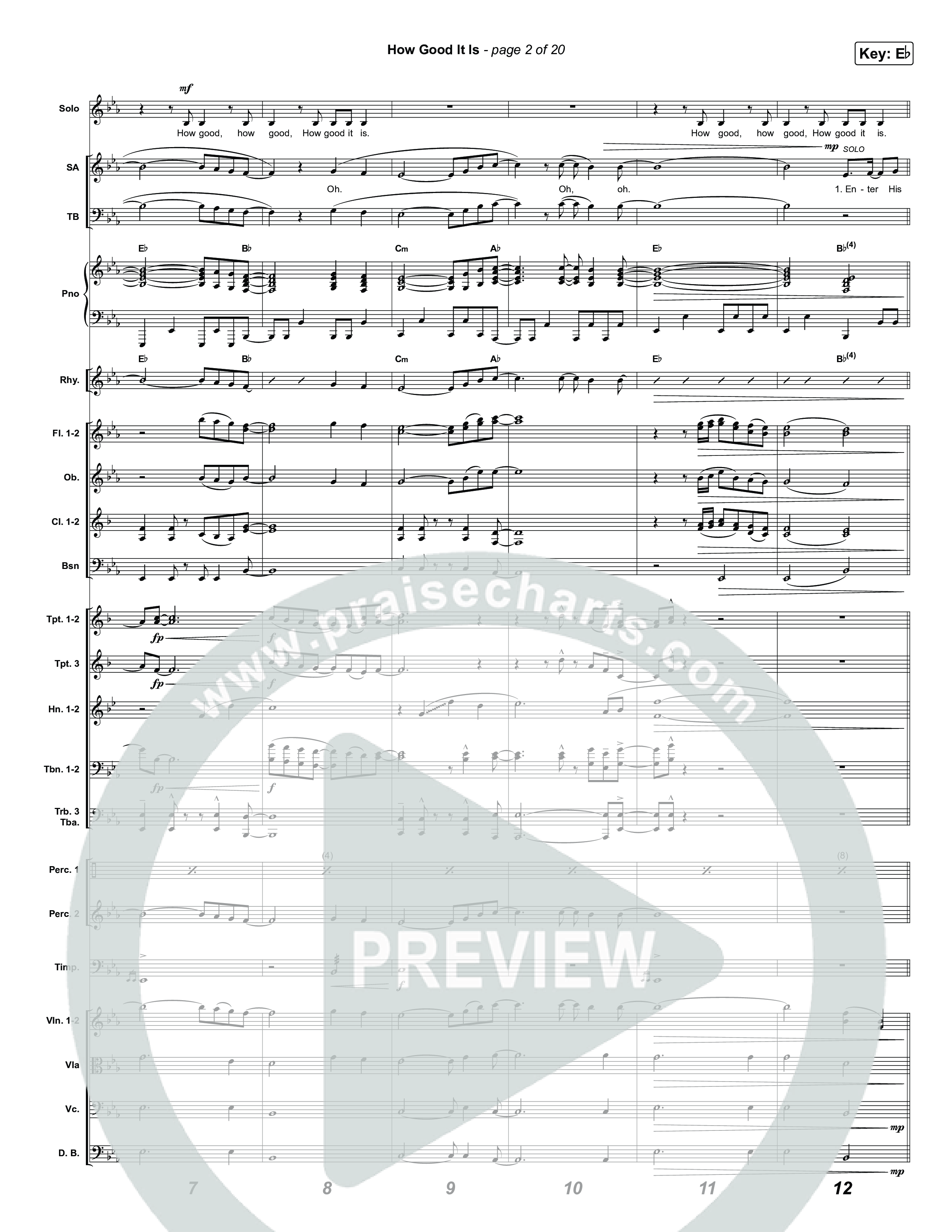 How Good It Is (Sing It Now) Conductor's Score (Chris Tomlin / Arr. Luke Gambill)