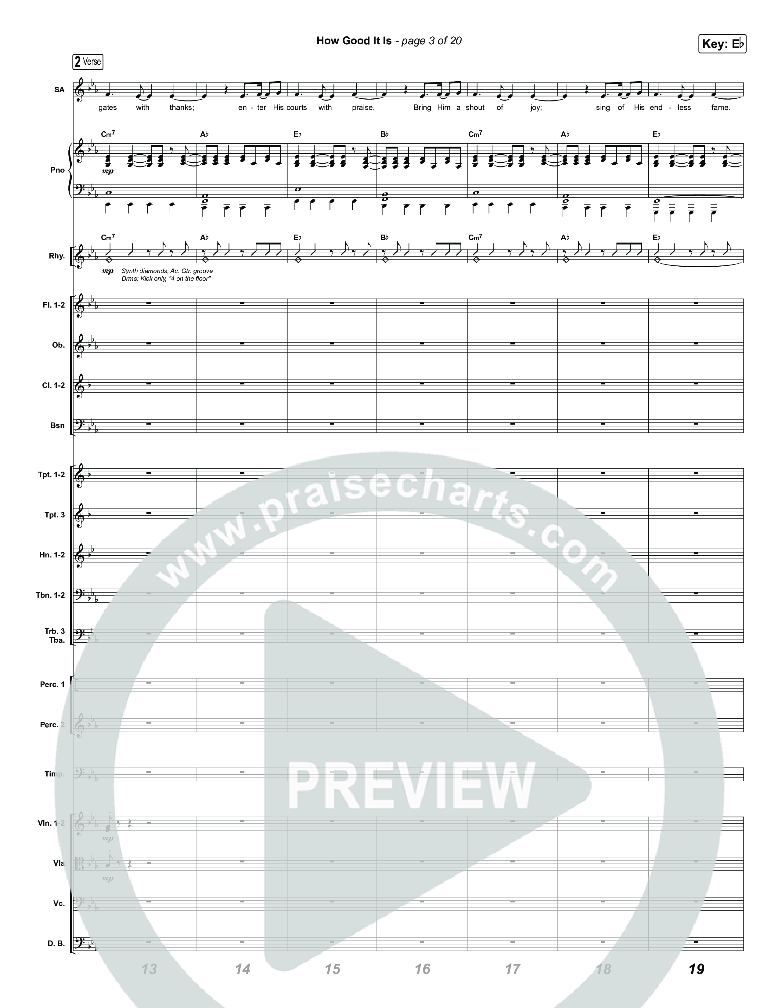 How Good It Is (Sing It Now) Conductor's Score (Chris Tomlin / Arr. Luke Gambill)