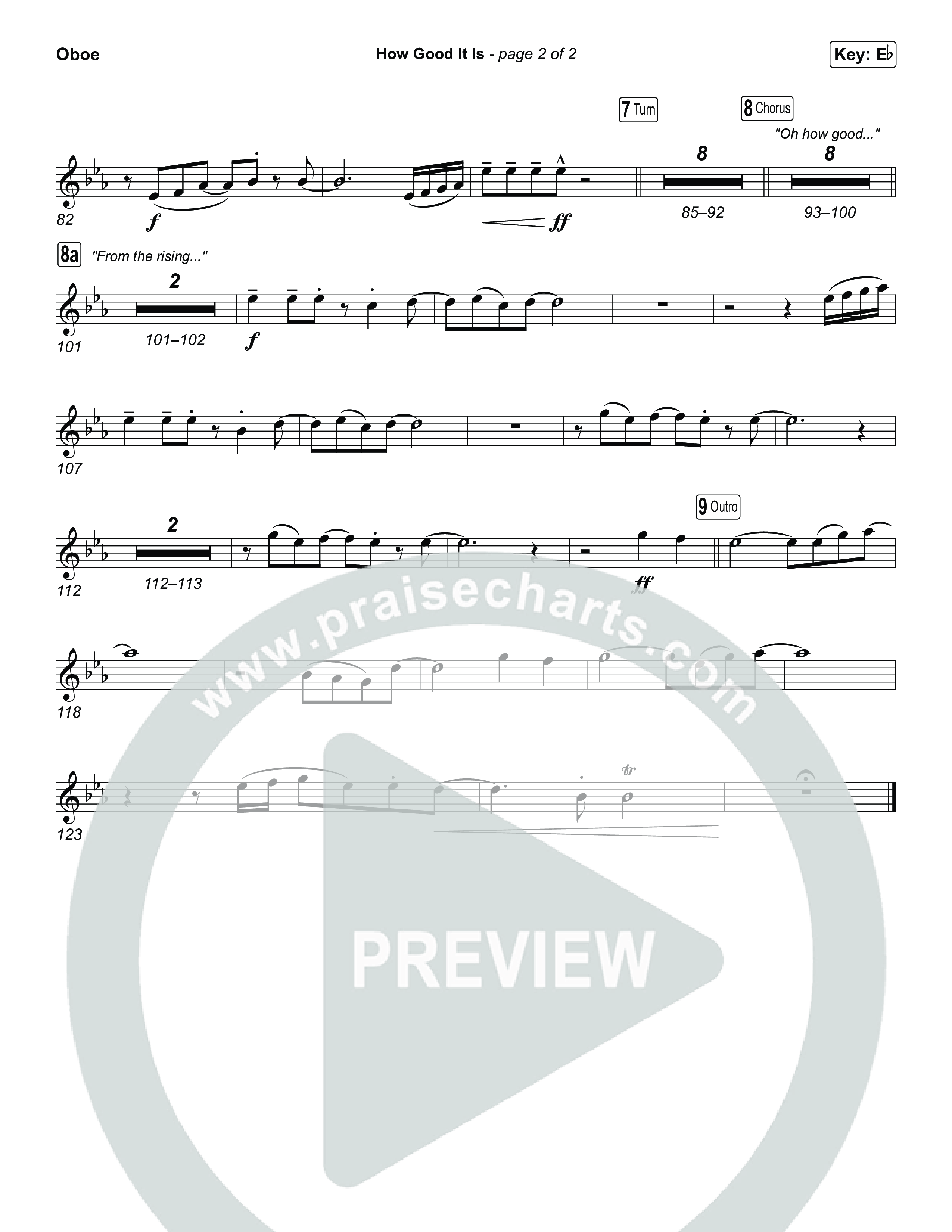 How Good It Is (Sing It Now) Oboe (Chris Tomlin / Arr. Luke Gambill)