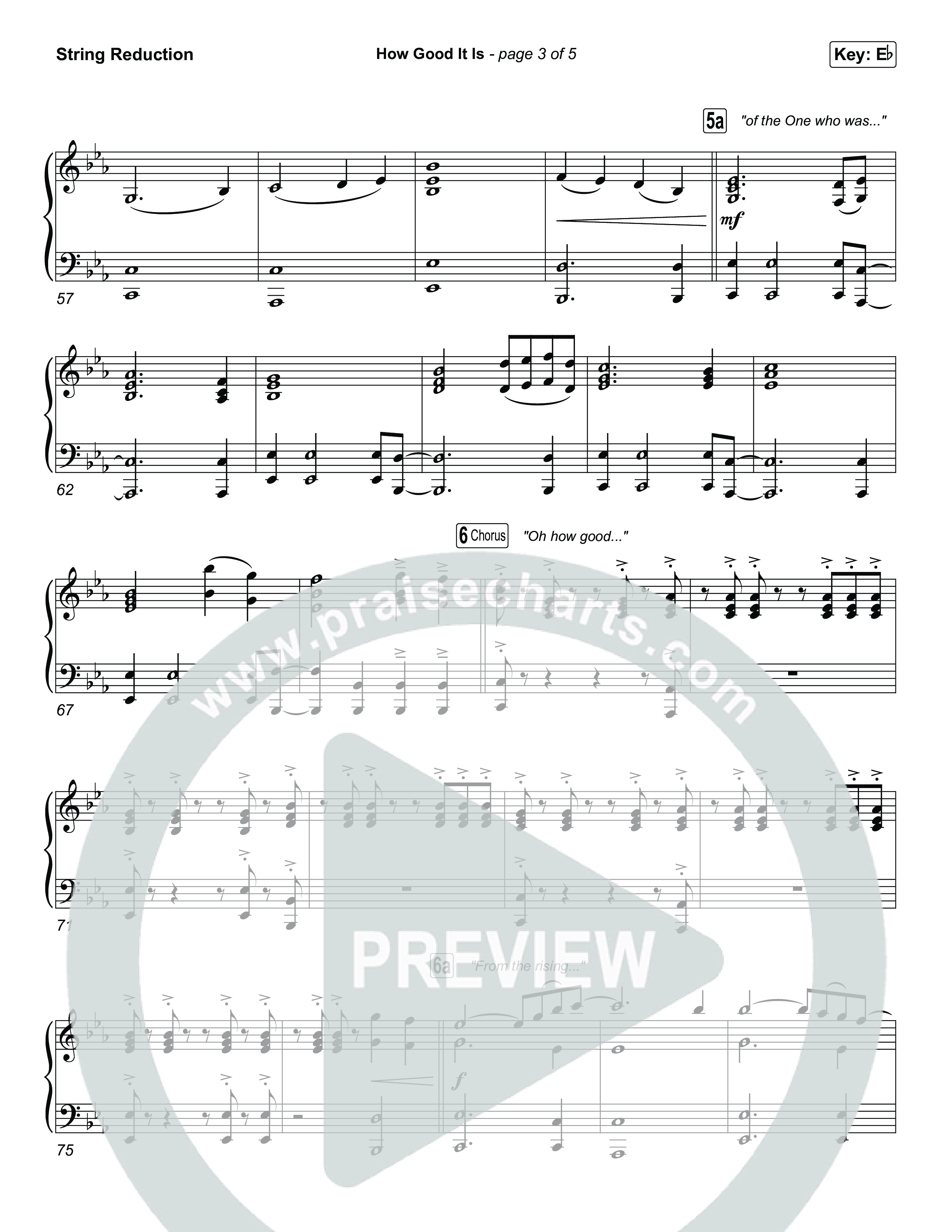 How Good It Is (Sing It Now) String Reduction (Chris Tomlin / Arr. Luke Gambill)