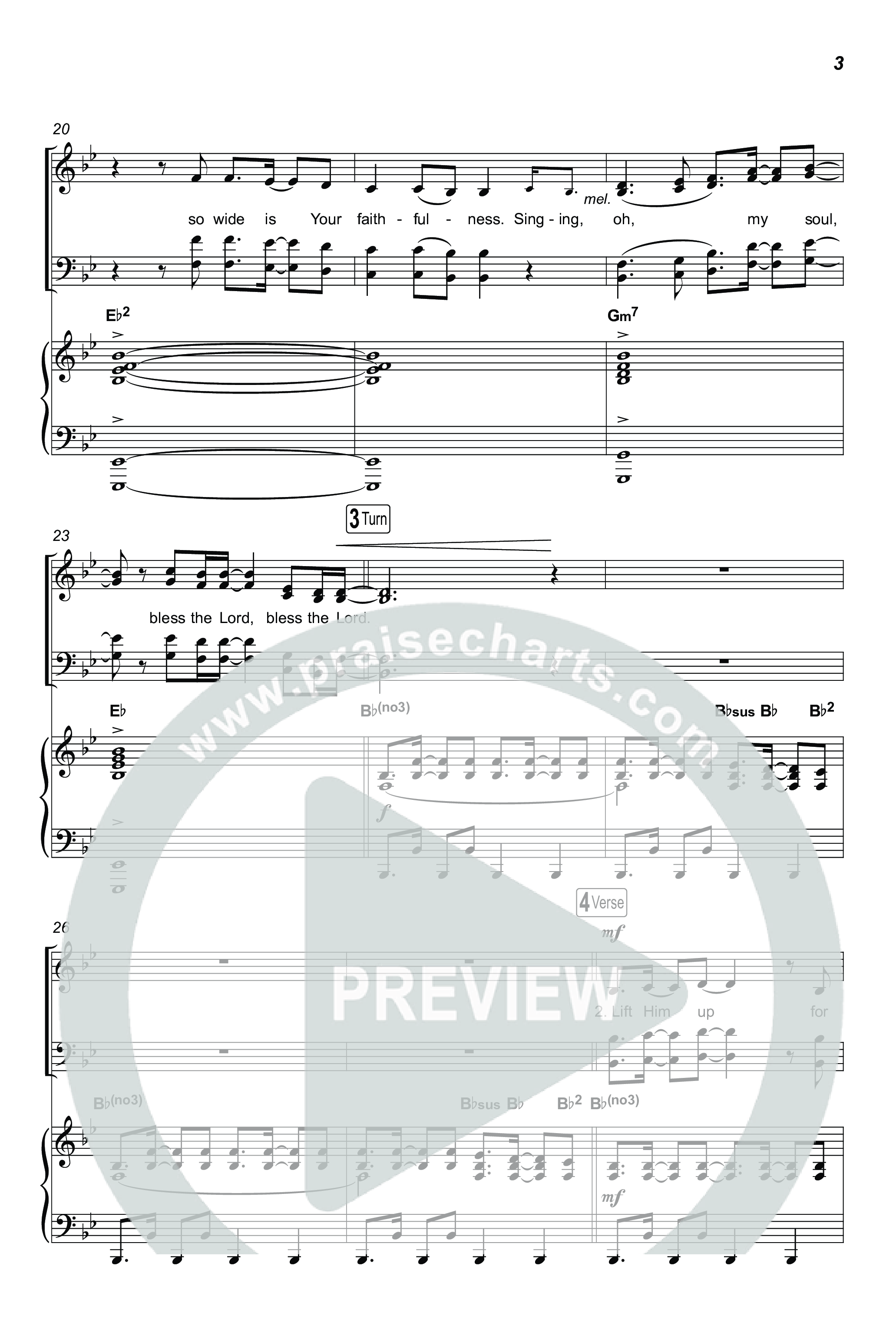 Oh My Soul Bless The Lord (Psalm 103) (Choral Anthem SATB) Octavo (SATB & Pno) (The Worship Initiative)