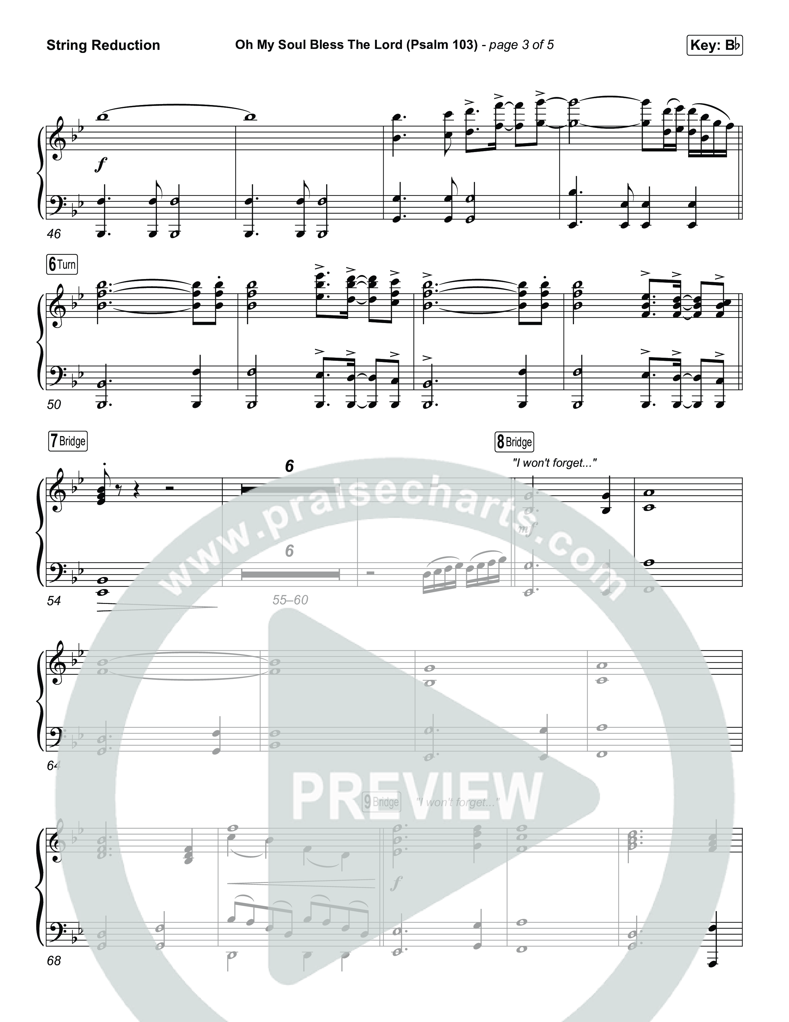 Oh My Soul Bless The Lord (Psalm 103) (Choral Anthem SATB) String Reduction (The Worship Initiative)