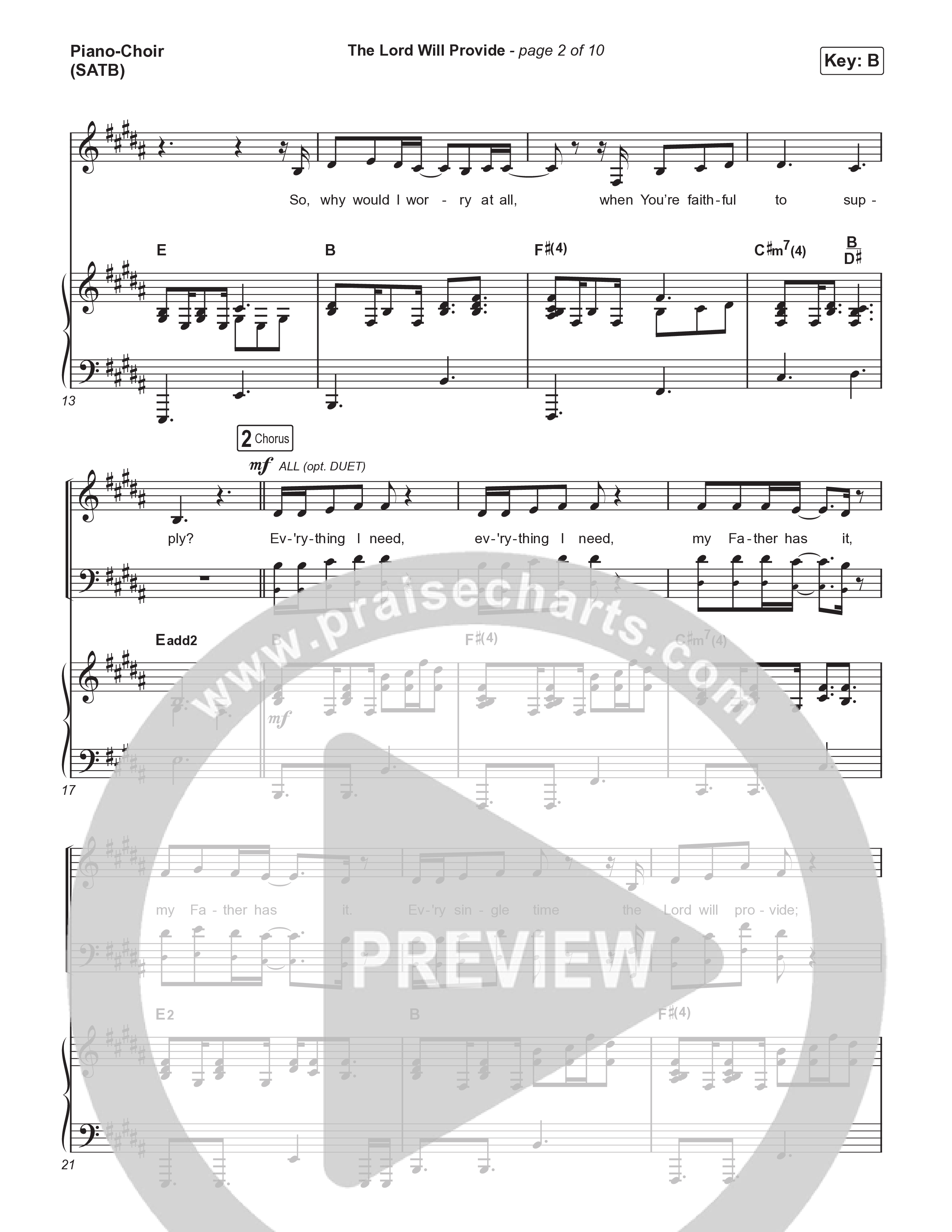 The Lord Will Provide Piano/Vocal Pack (Passion / Jamie MacDonald / Landon Wolfe)