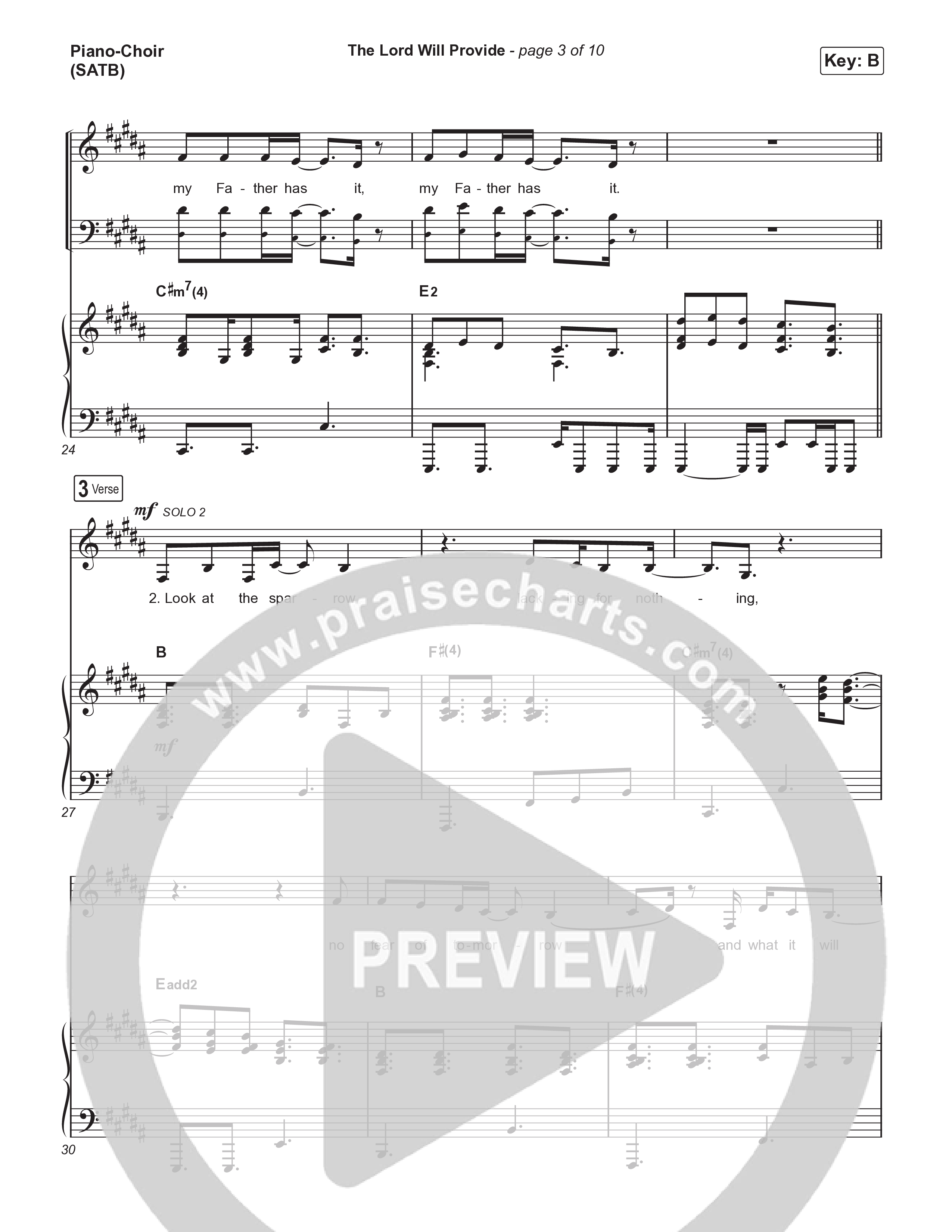 The Lord Will Provide Piano/Vocal Pack (Passion / Jamie MacDonald / Landon Wolfe)