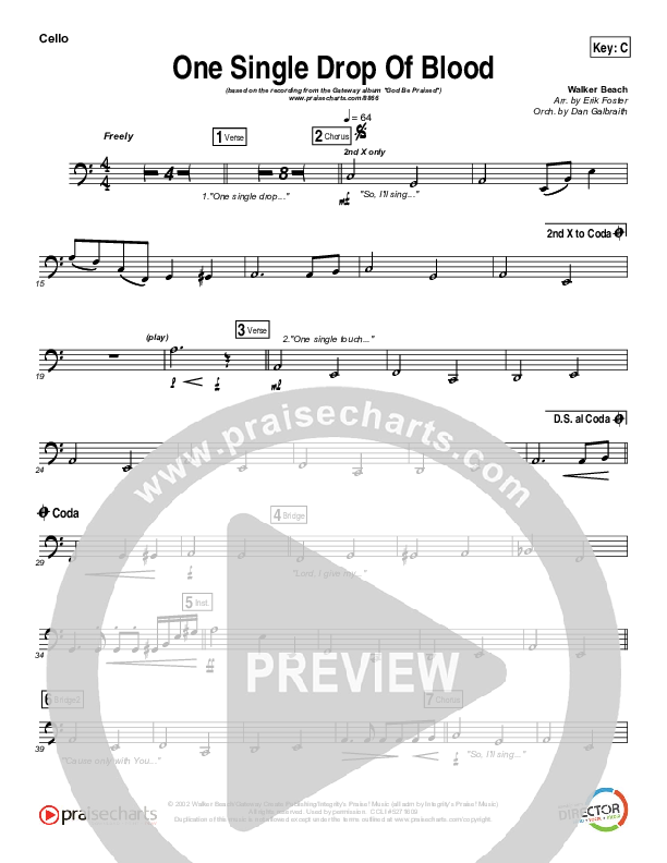 One Single Drop Cello (Gateway Worship)