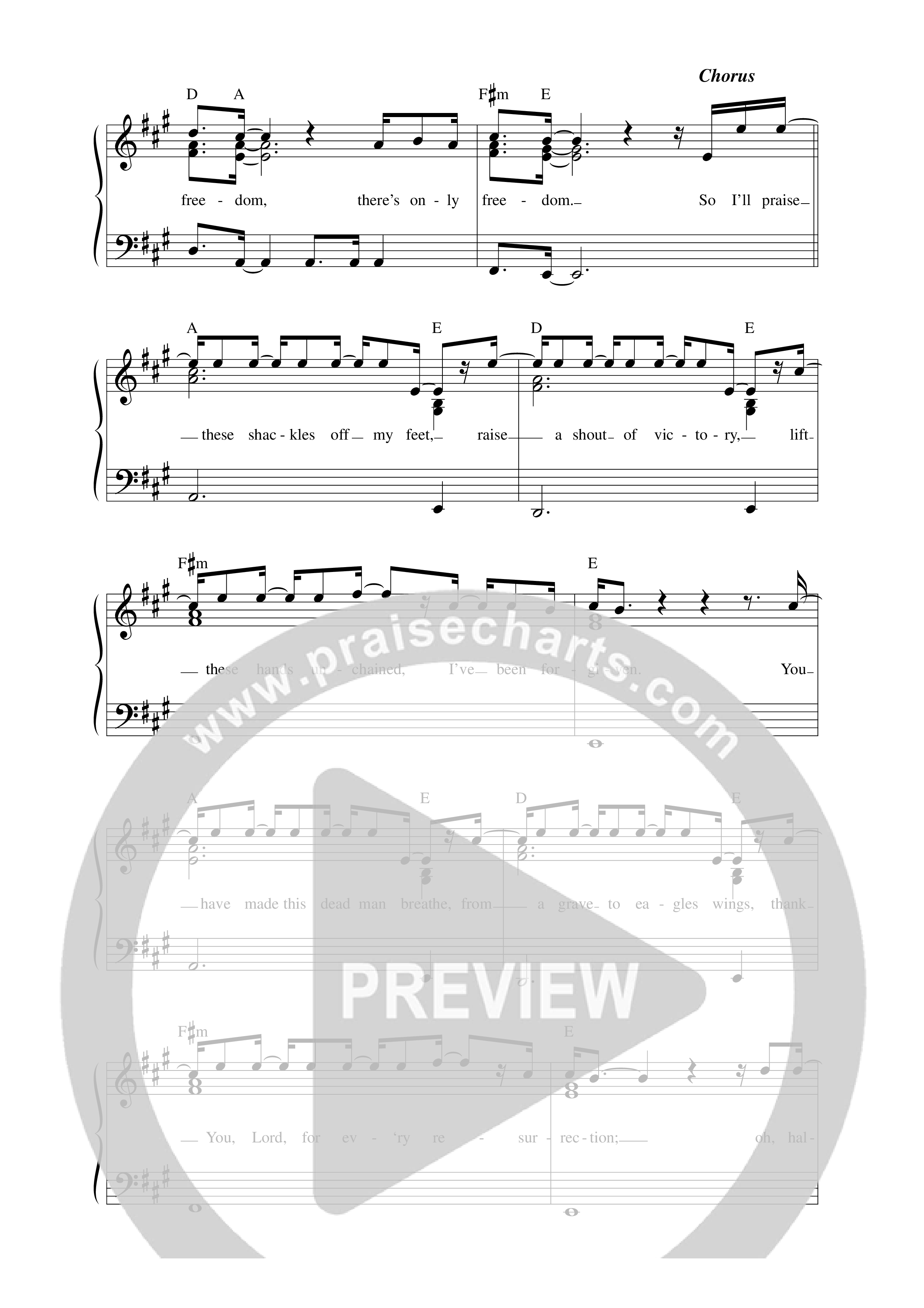 Prison Break (Live) Lead Sheet Melody (Thrive Worship)