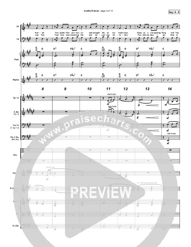 God Be Praised Orchestration (Gateway Worship)