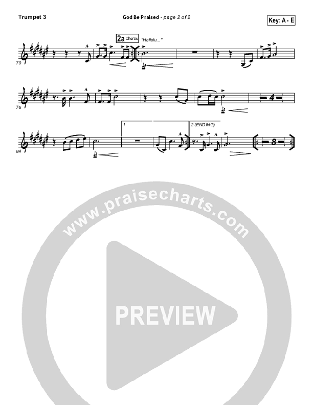 God Be Praised Trumpet 3 (Gateway Worship)