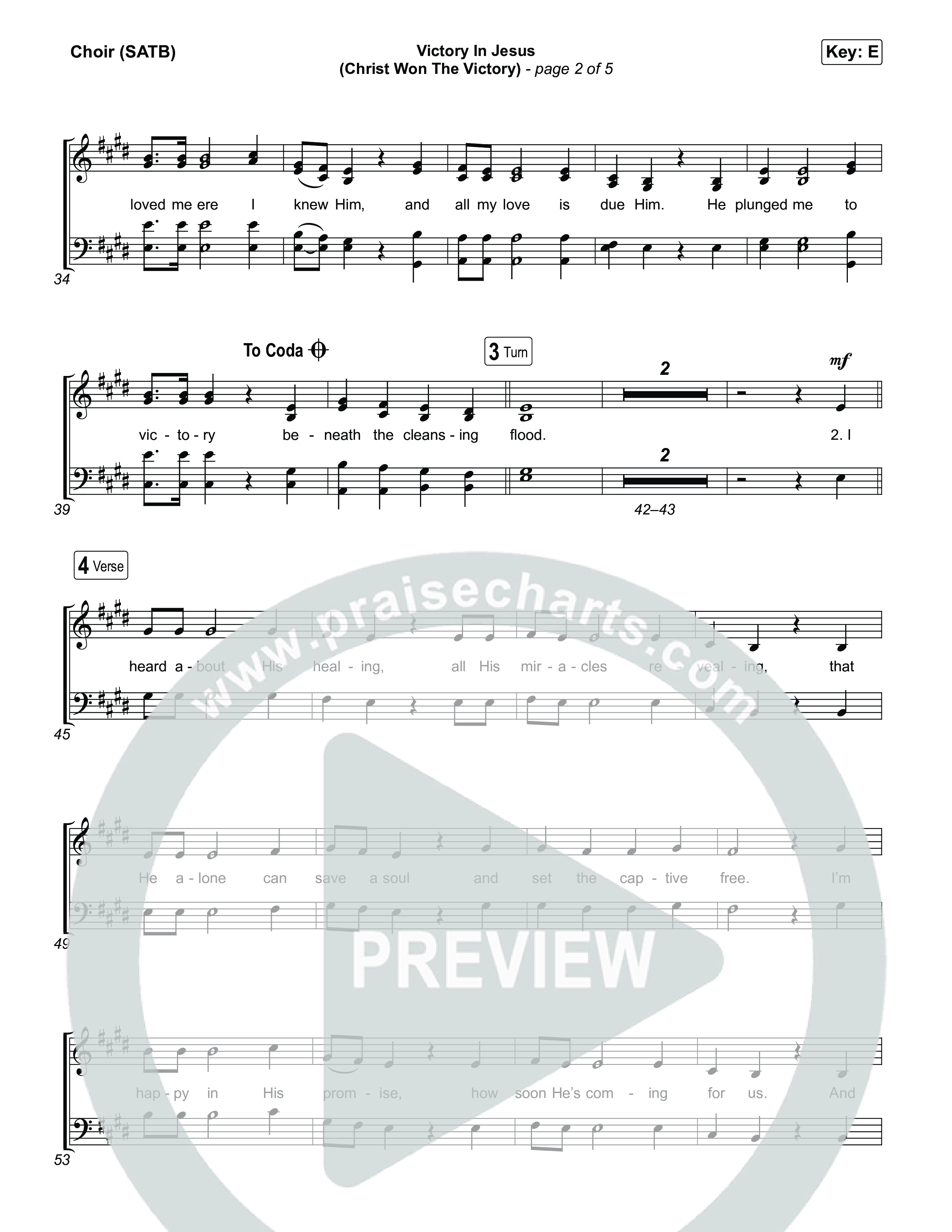 Victory In Jesus: Hymns Of The Gettys (Vol. 2) (6 Song Choral Collection) Choir Sheets (SATB) (Travis Cottrell)